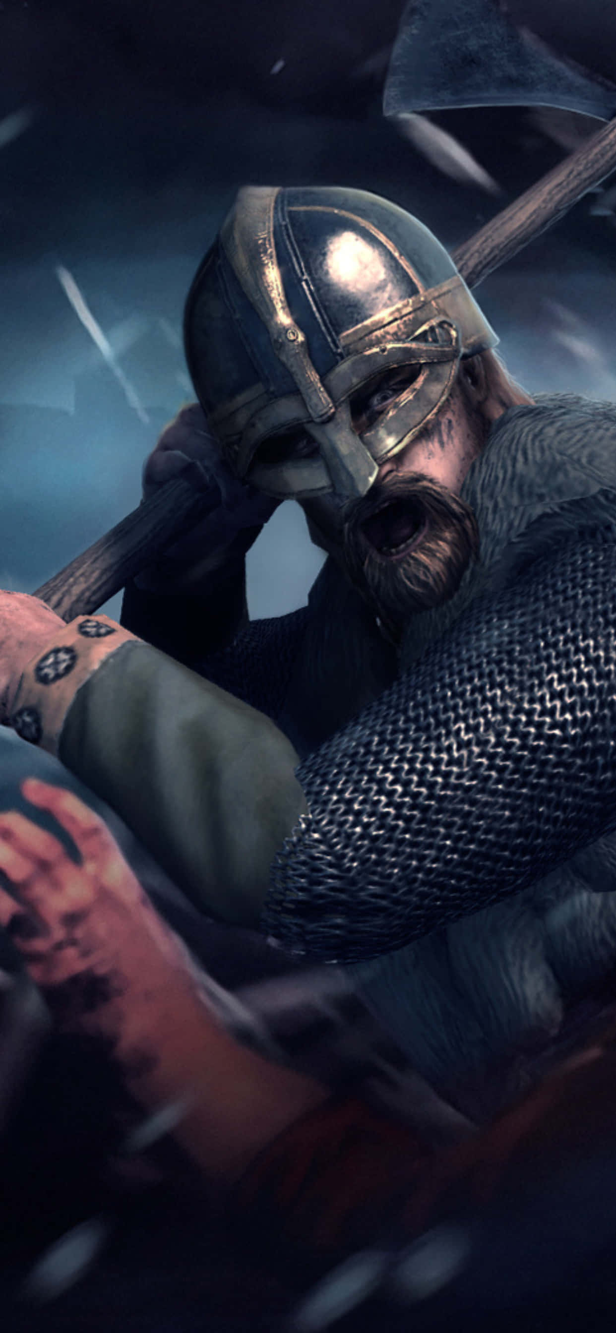 iPhone XS Max Total War Attila Meedoënlose Ridder Agtergrond Muurpapier