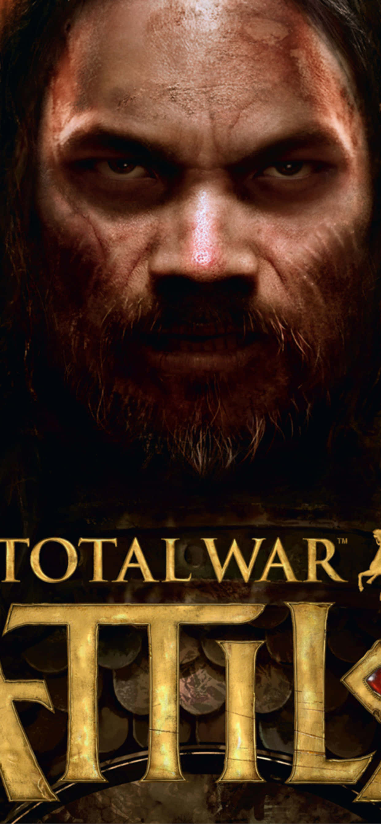 iPhone XS Max Total War Attila Nabyfoto-agtergrond Muurpapier