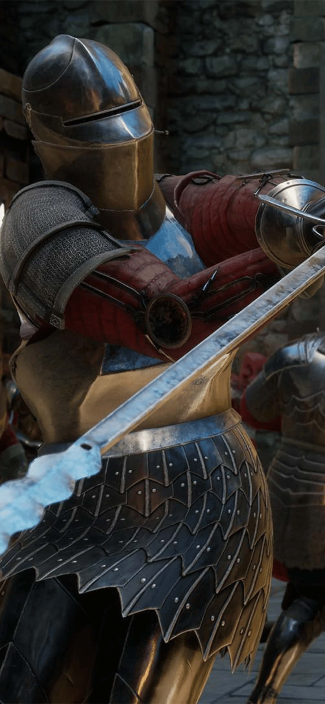 iPhone Xs Mordhau Agtergrond Kryger Idee Muurpapier
