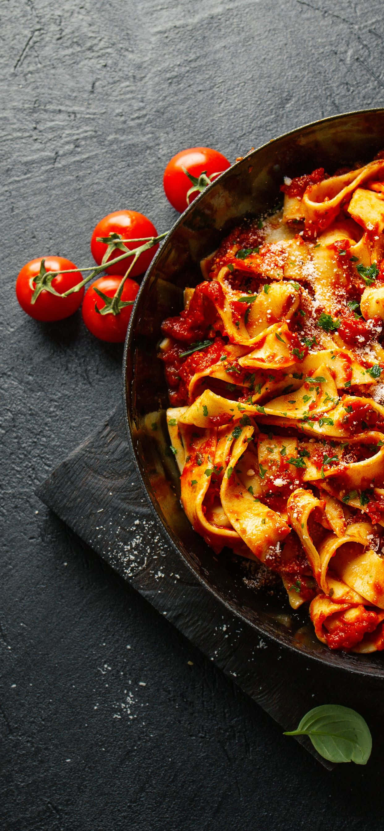 iPhone Xs Pasta Agtergrond Muurpapier