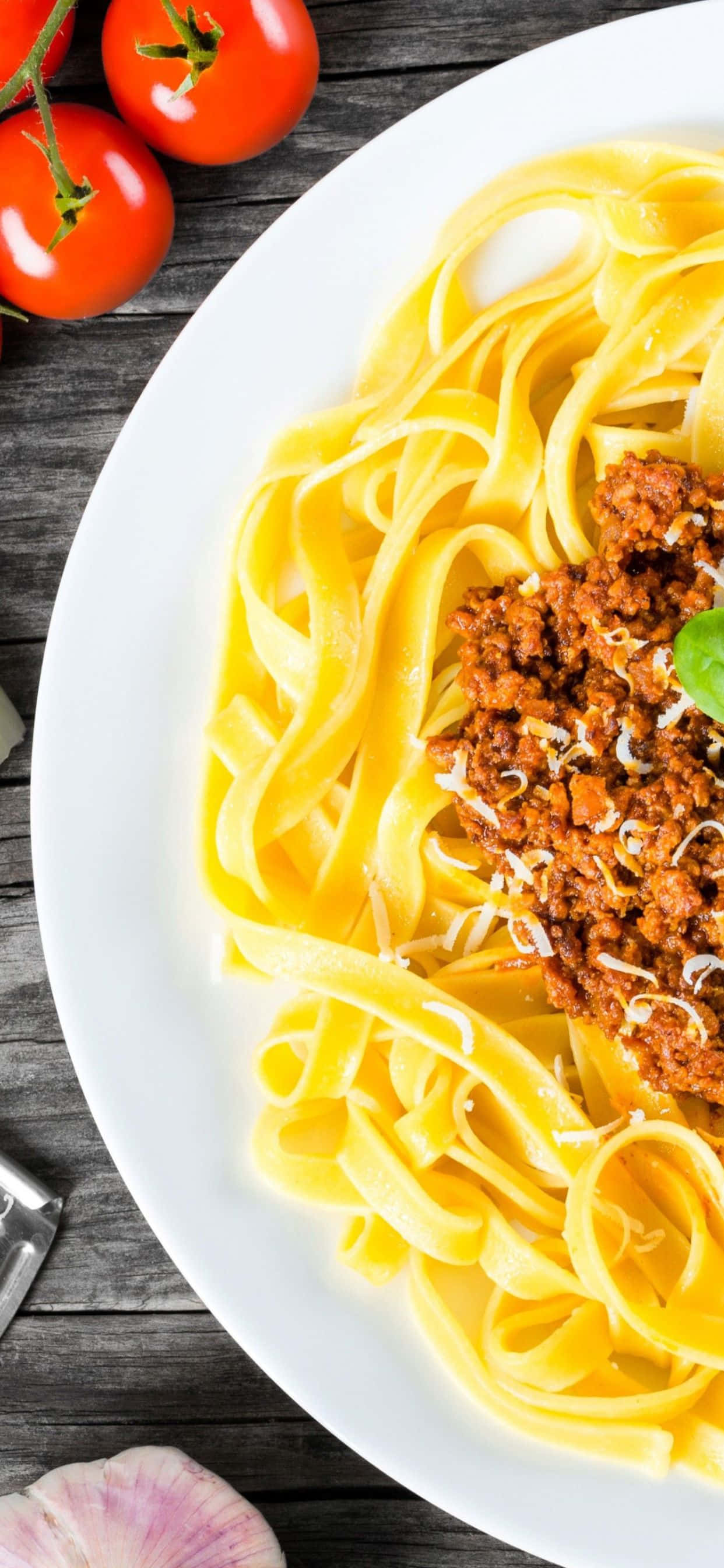 iPhone Xs Pasta Agtergrond Muurpapier