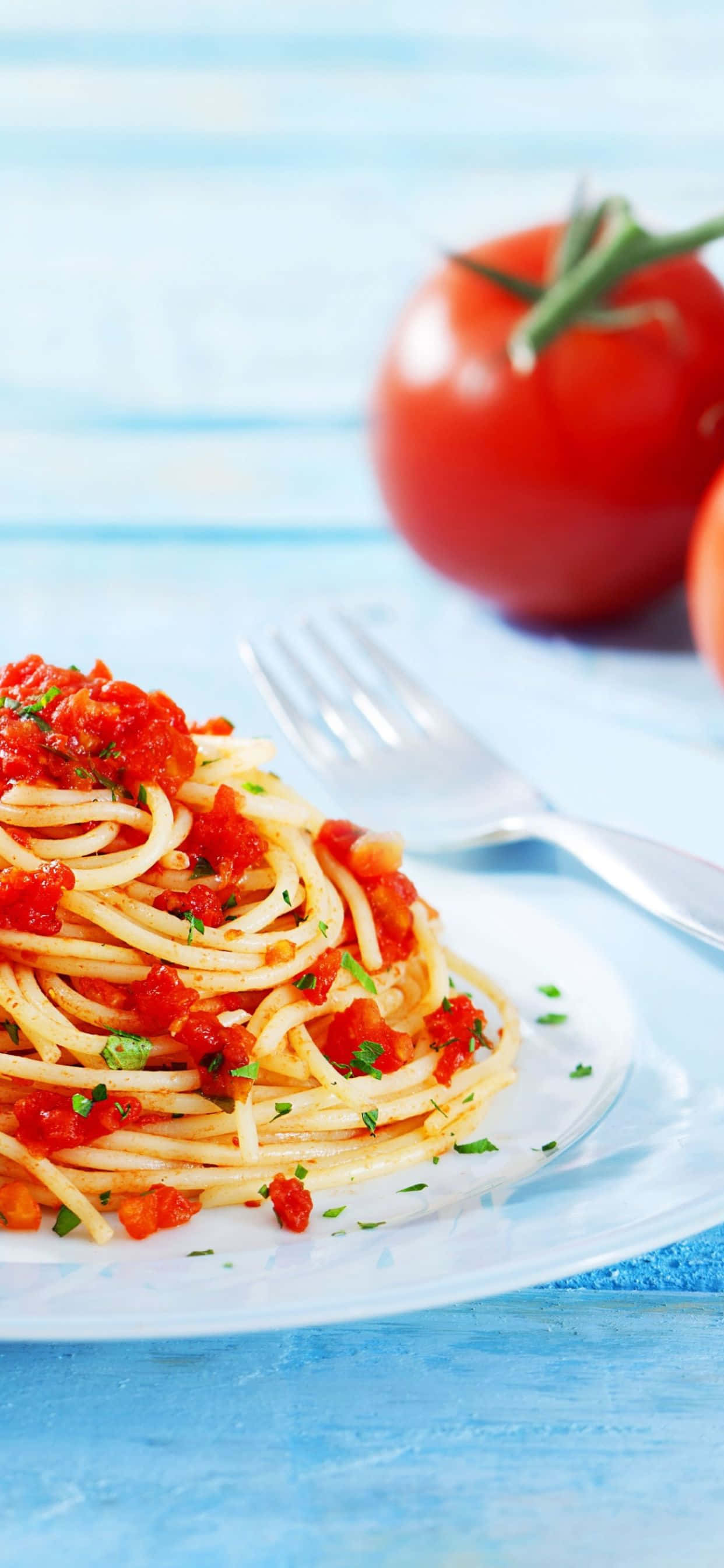 iPhone Xs Pasta Agtergrond Muurpapier