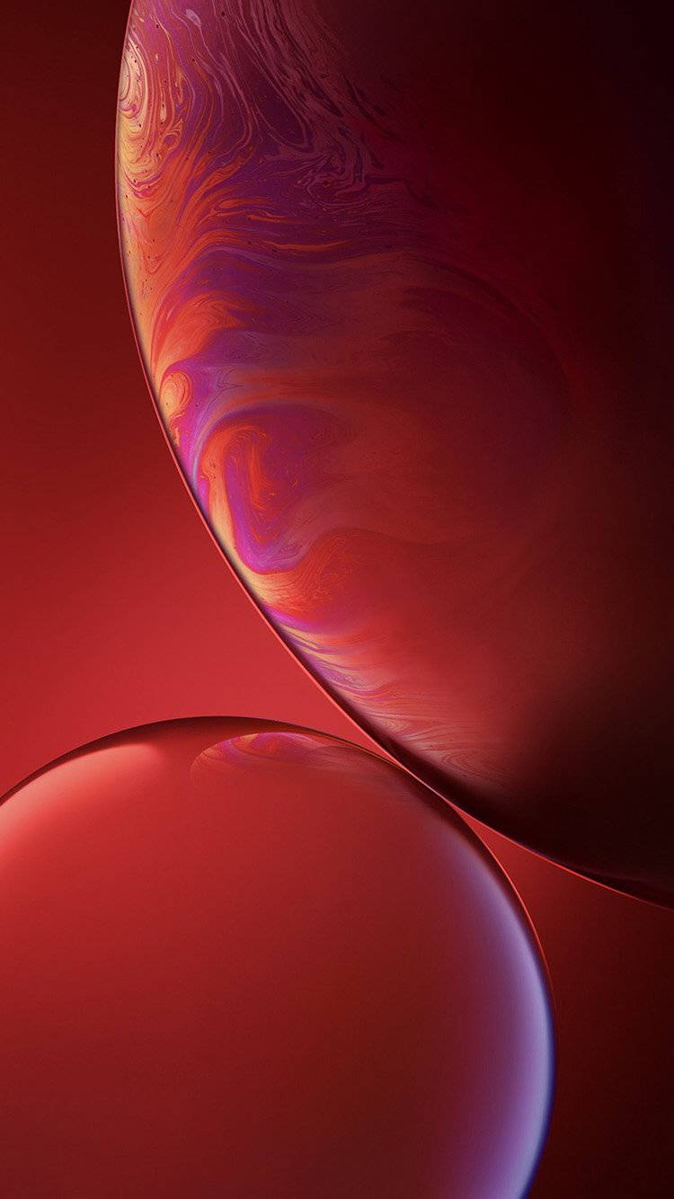 iPhone Xs Rooi Planeet Muurpapier