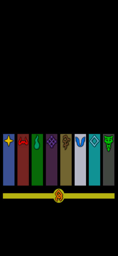 iPhone Xs Runescape Agtergrond Verskeie Clan Logos Muurpapier