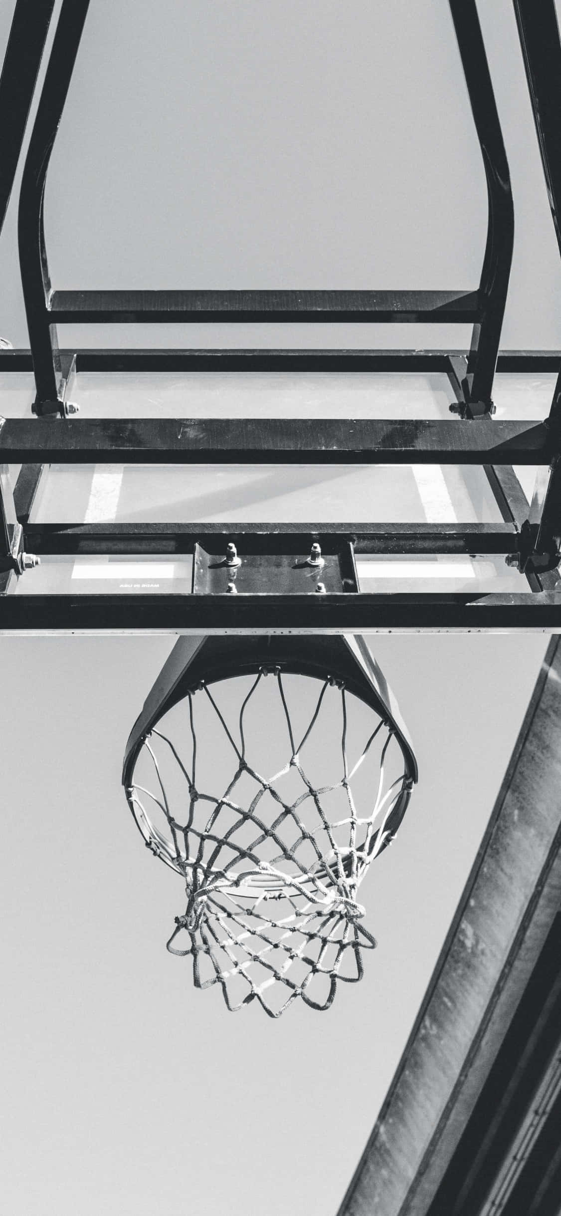 iPhone Xs Skoon Basketbal Agtergrond Muurpapier