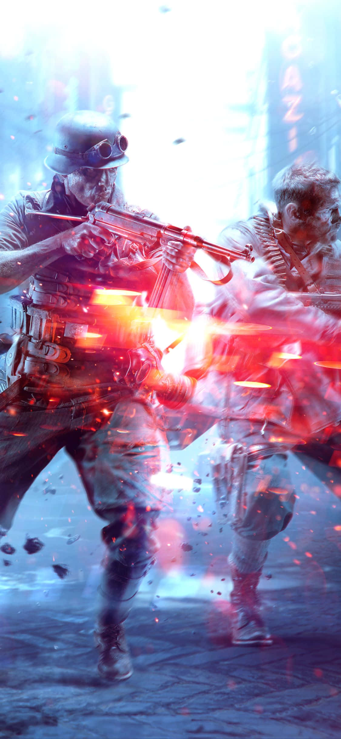 iPhone Xs Speletjie-agtergrond Battlefield V Muurpapier