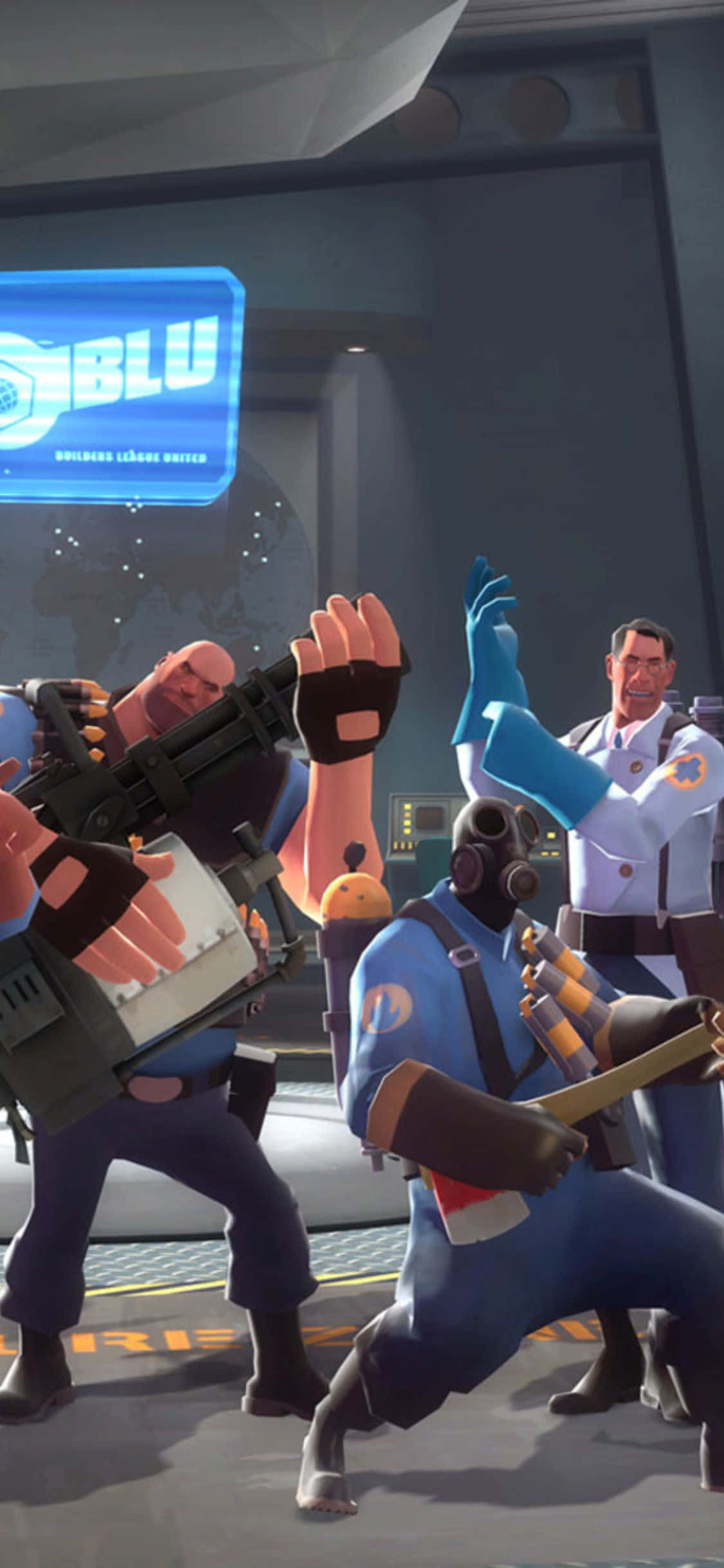 iPhone XS Team Fortress 2 Smaaklike Agtergrond Muurpapier