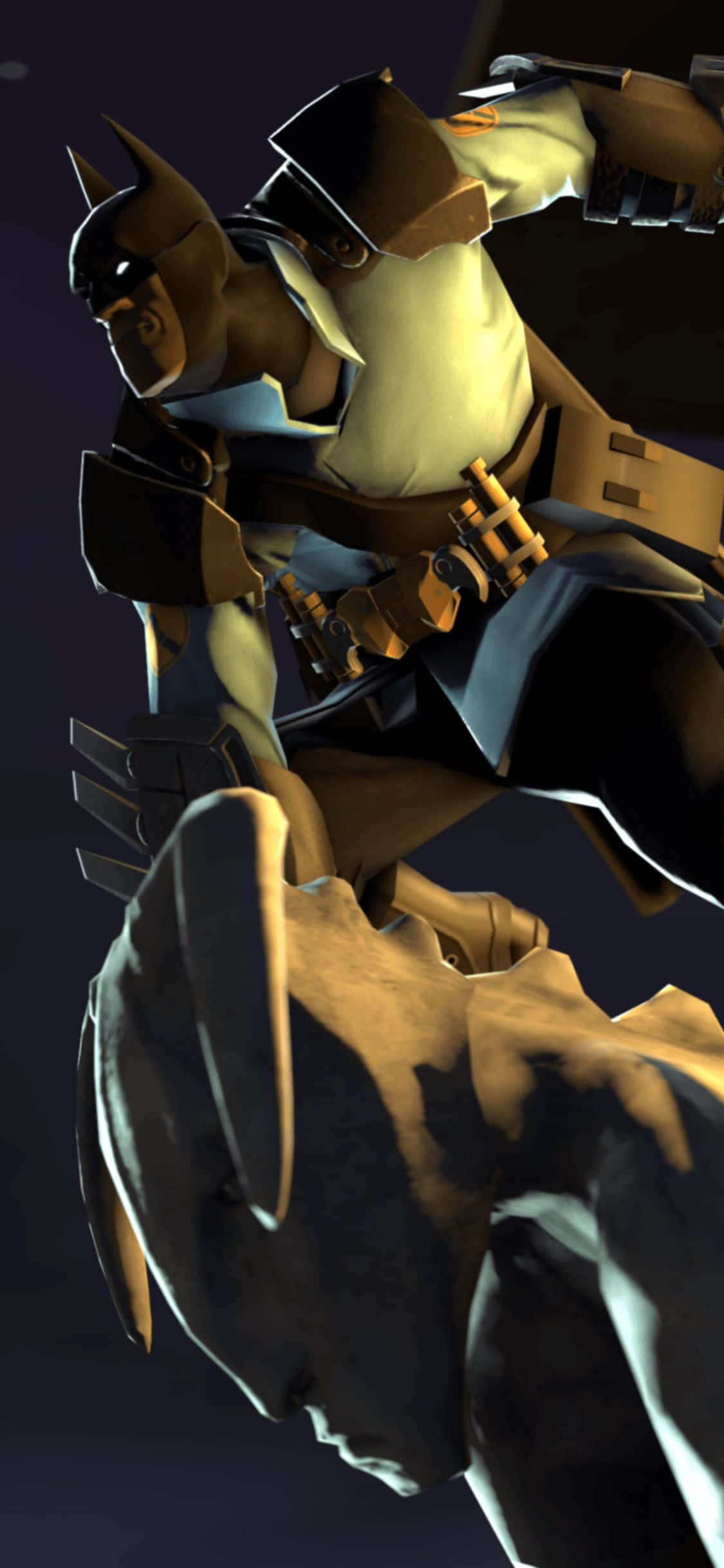 iPhone XS Team Fortress 2 Batman Arkham Cowl Agtergrond Muurpapier