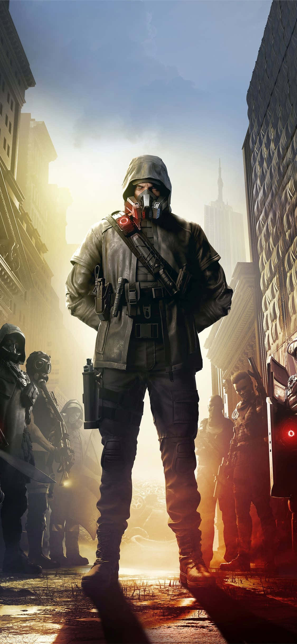 iPhone Xs The Division Agtergrond Spanleier Muurpapier