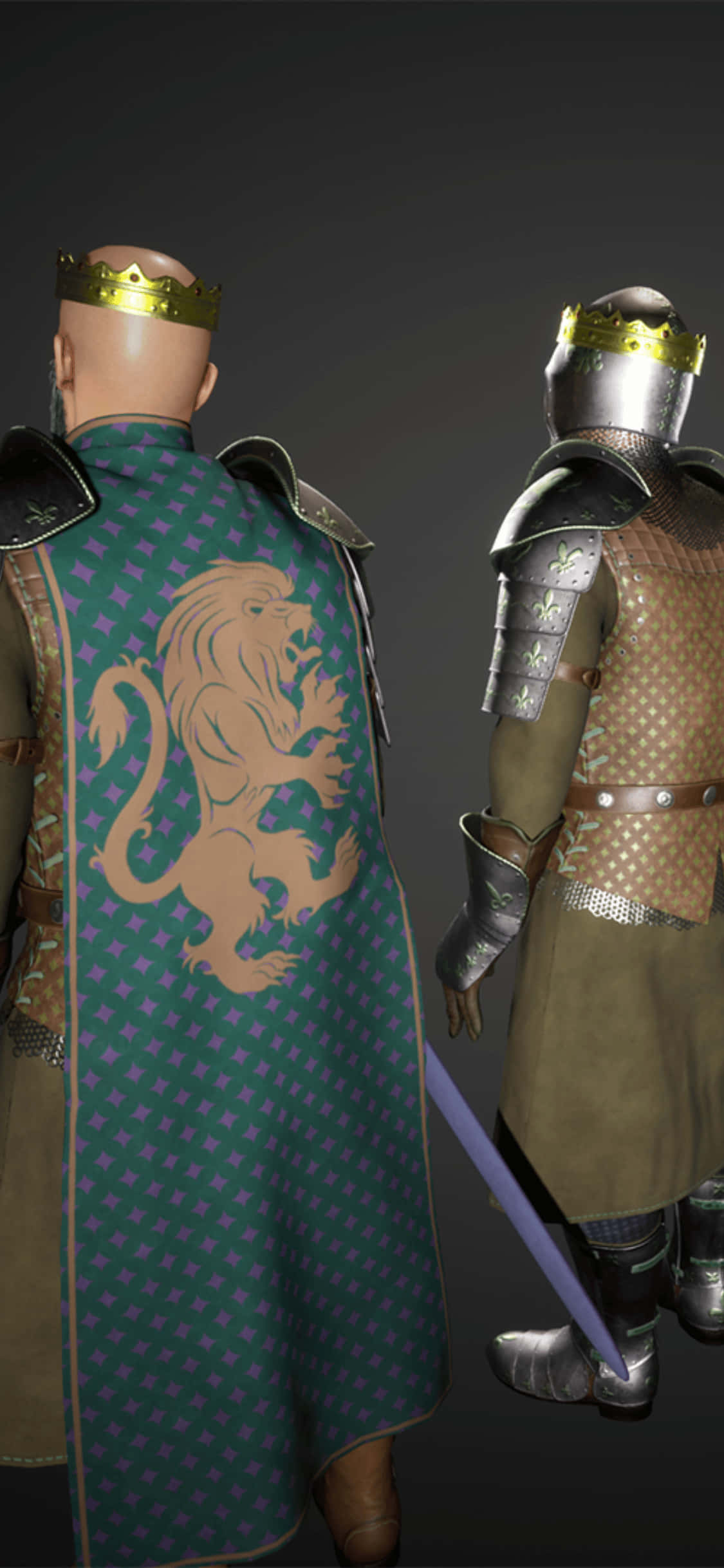 iPhone Xs Twee Mordhau Vegters Agtergrond Muurpapier