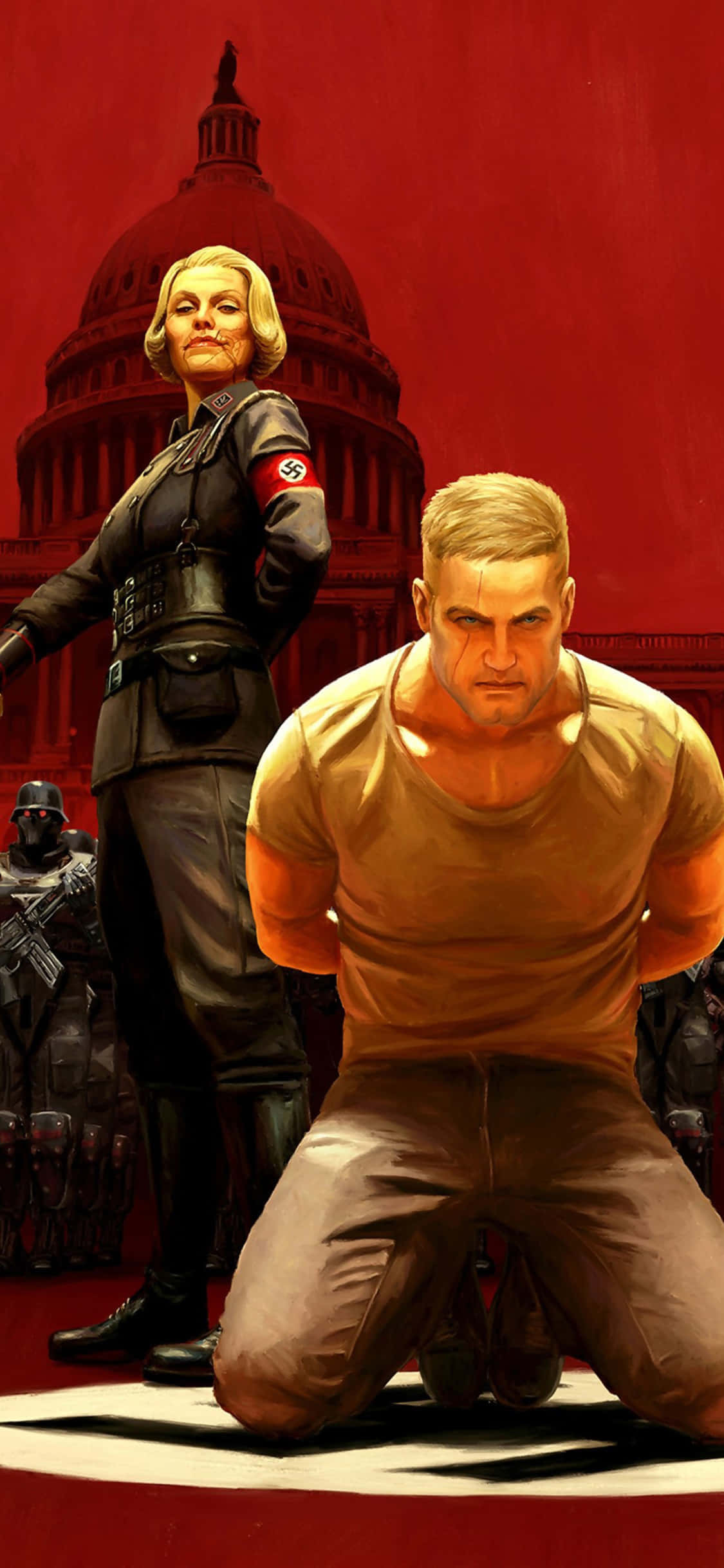 iPhone Xs Wolfenstein Ii Die Nuwe Kolossus Agtergrond Muurpapier