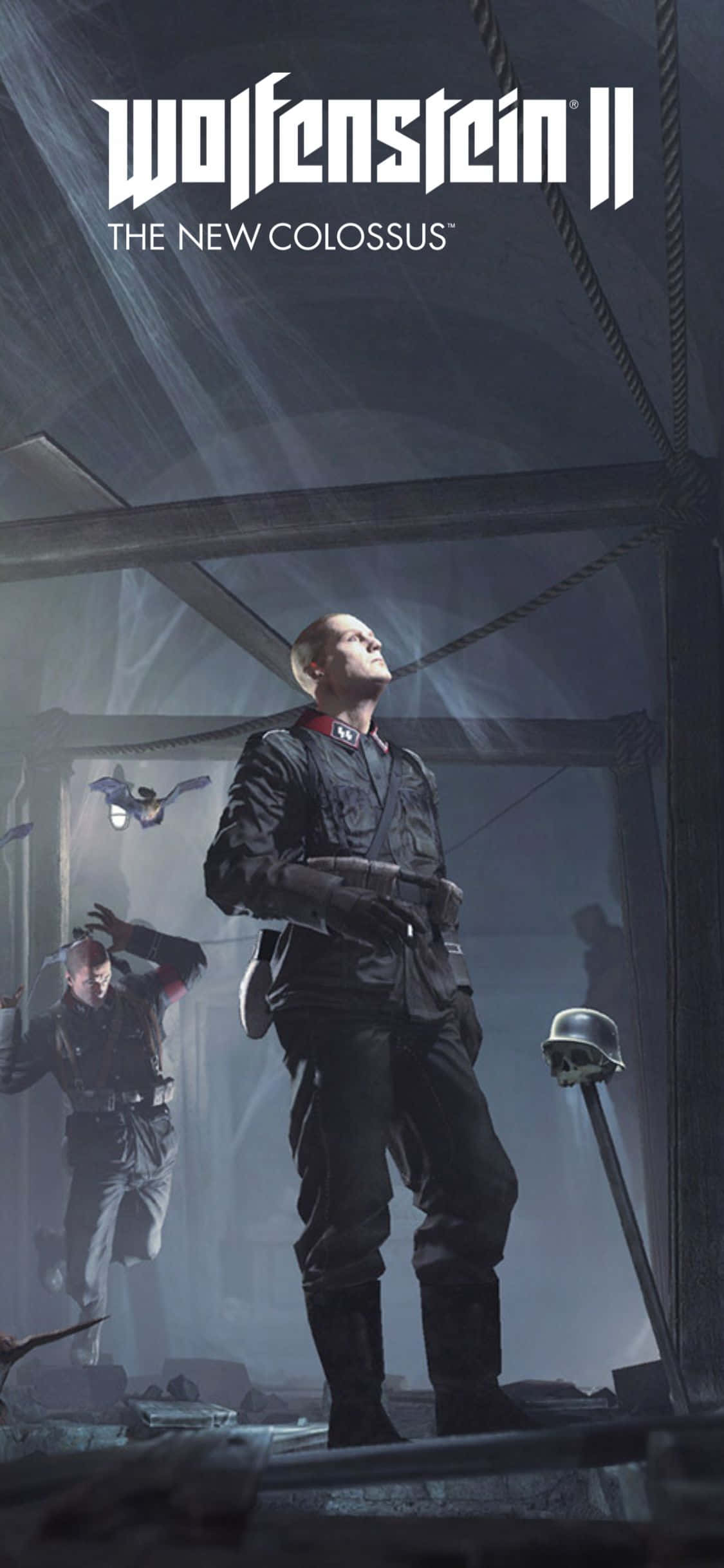 iPhone Xs Wolfenstein Ii Soldate Agtergrond Muurpapier