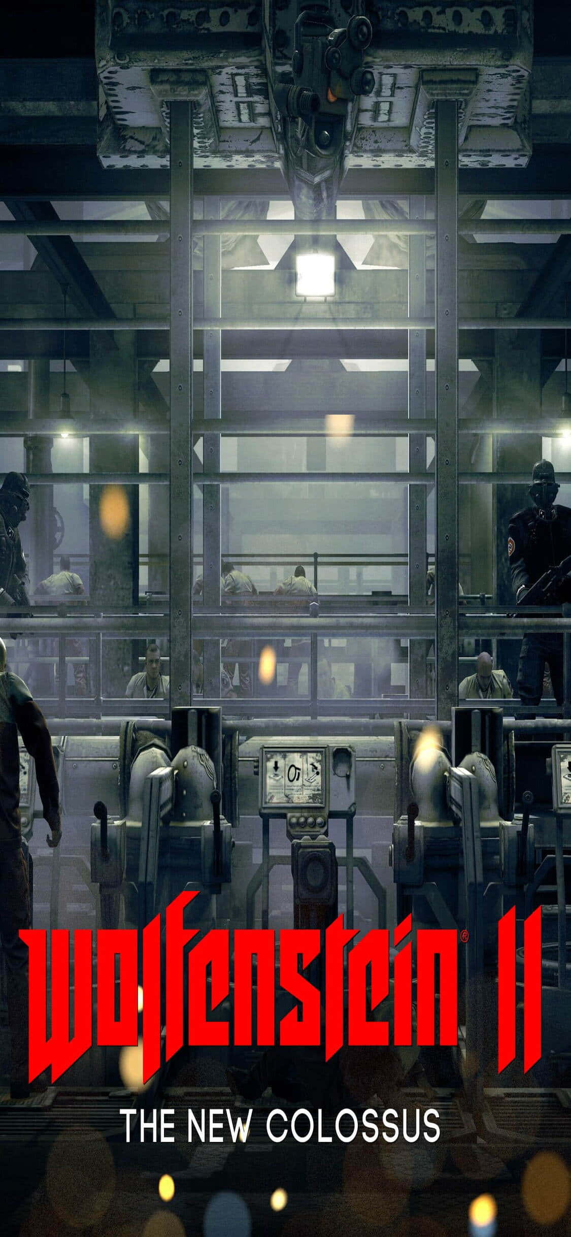 iPhone Xs Wolfenstein Ii Pakhuisbasis Agtergrond Muurpapier
