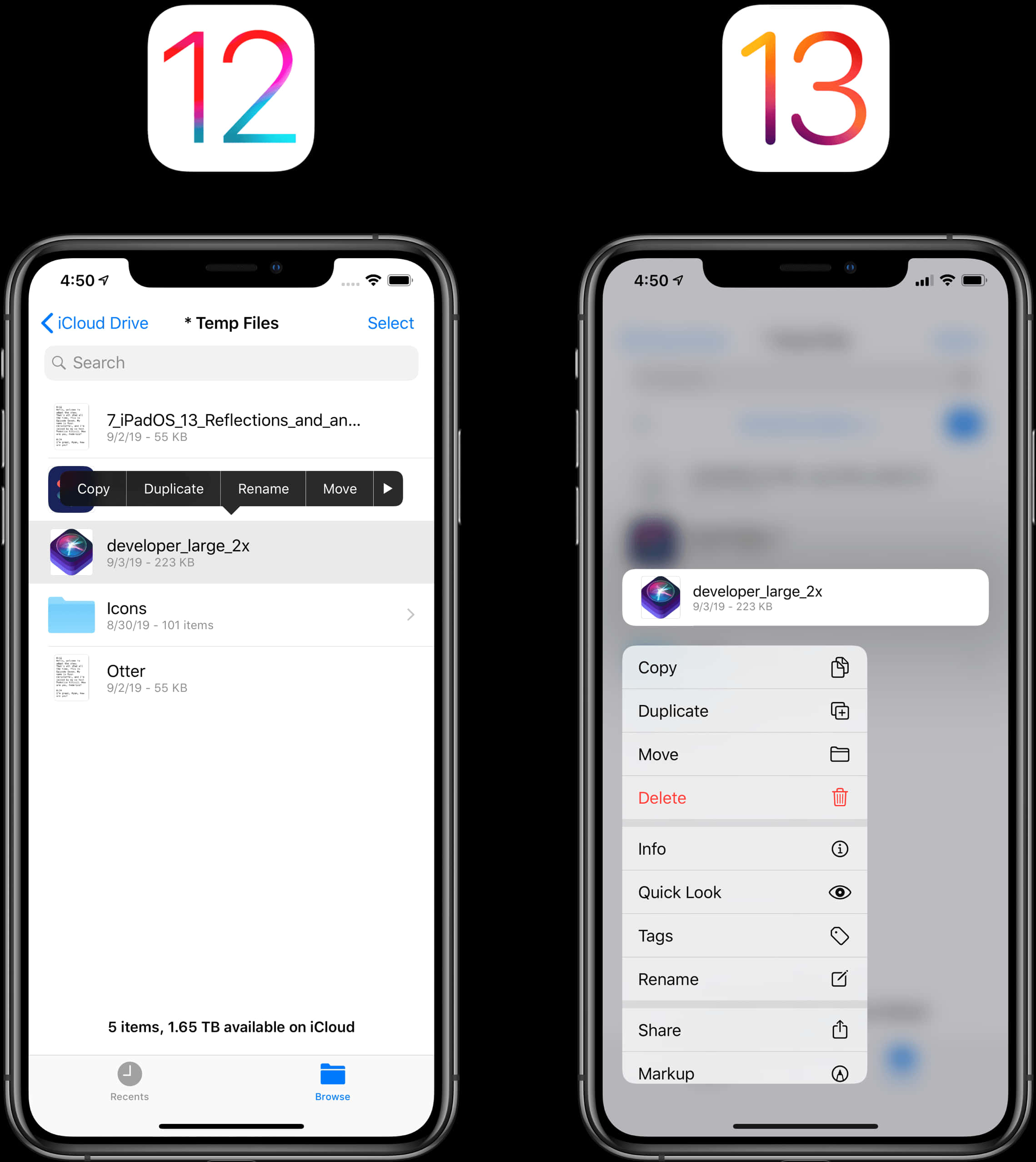iPhone12 vs 13 Vergelyking Muurpapier