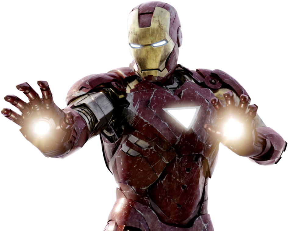 Iron Man Kragposisie Muurpapier