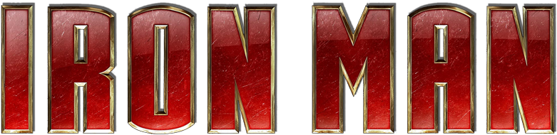 Iron Man Logo Teks Muurpapier