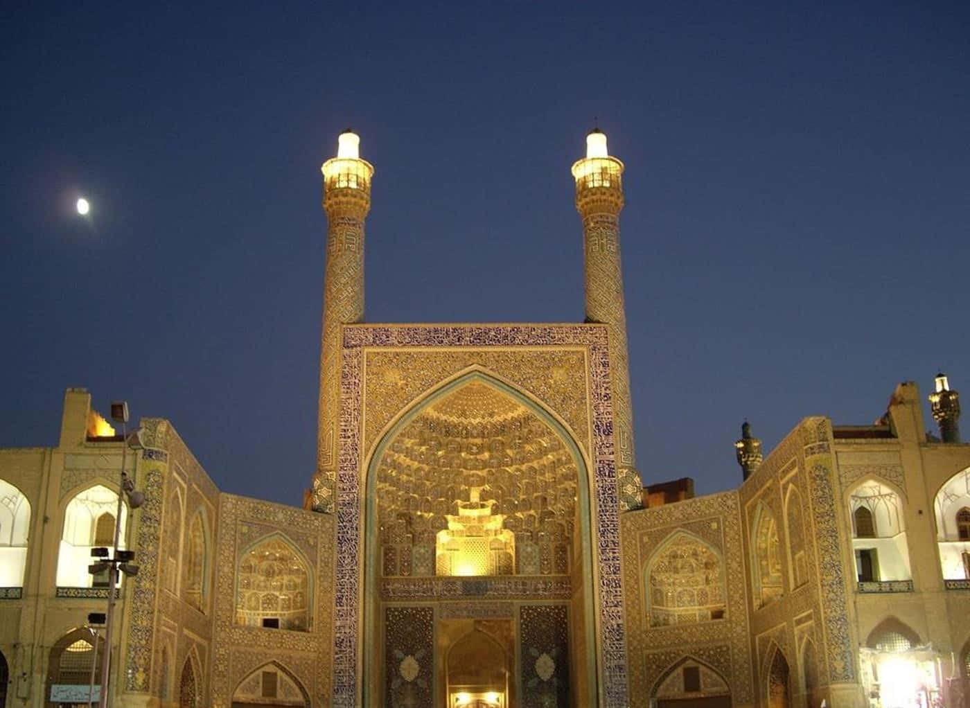 Isfahan Abbasi Groot Moskee Snags Muurpapier