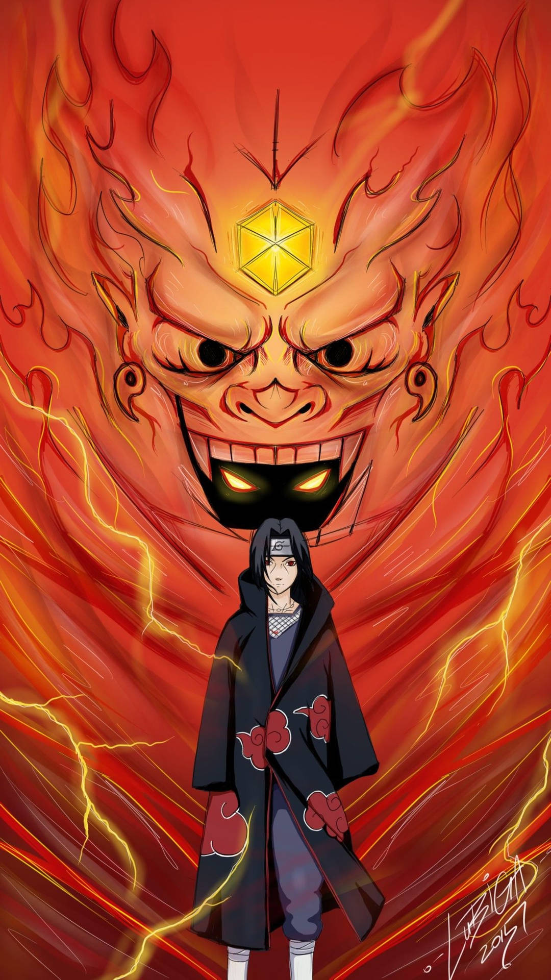 1280x2276 Itachi Susanoo-muurpapier
