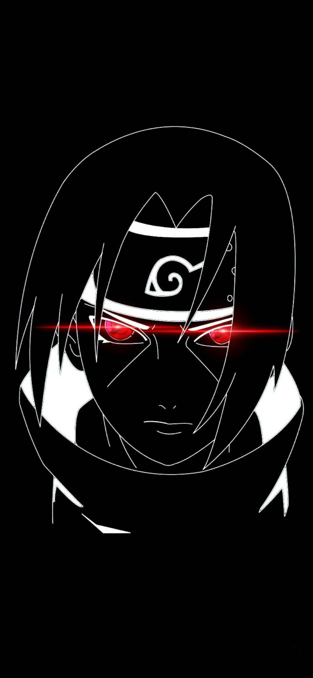 Itachi Telefoon Donker Estetika Muurpapier