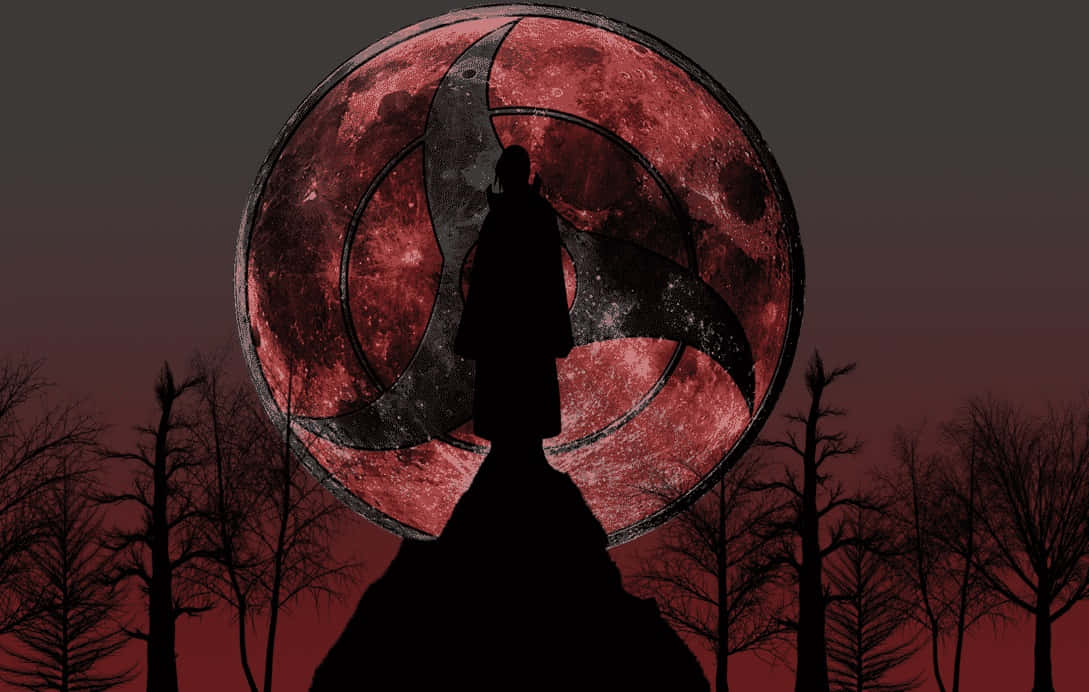 Itachi Uchiha staar in die naghemel Muurpapier