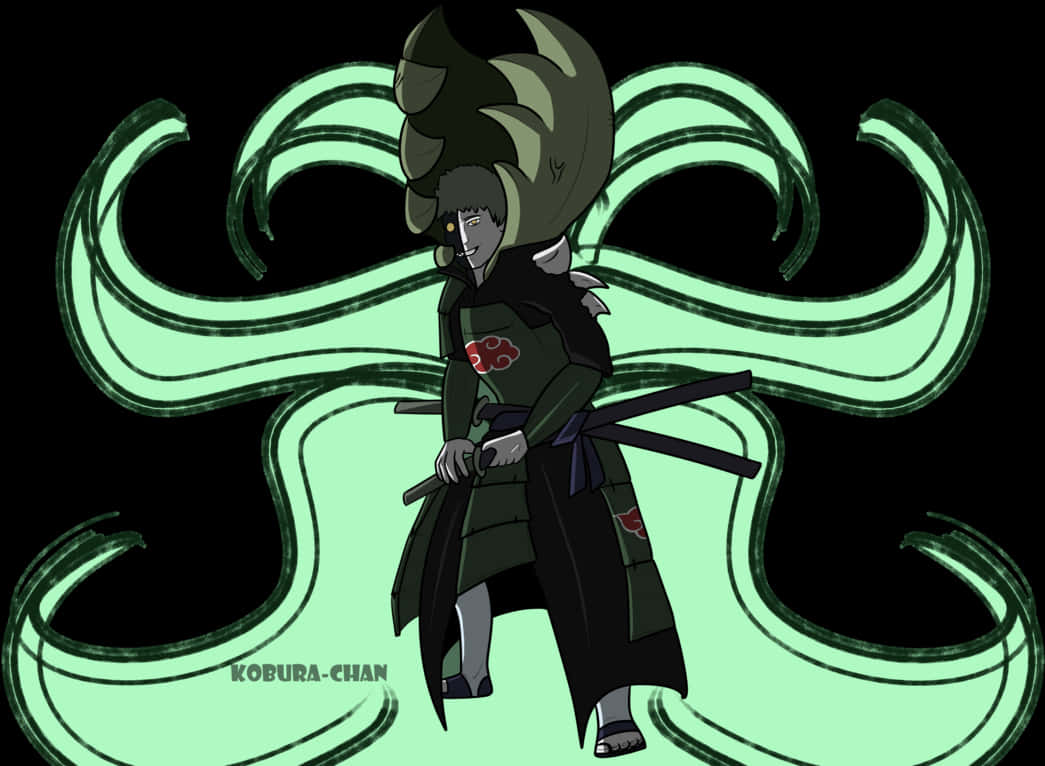 Itachi Uchiha Susanoo Illustrasie Muurpapier