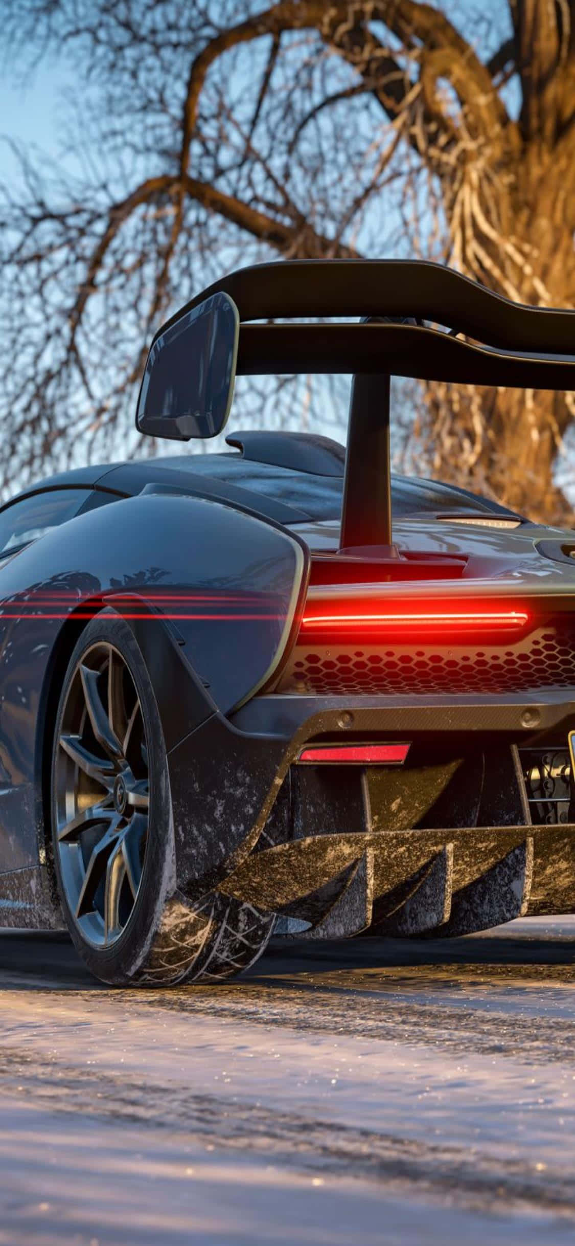 Jaag na die Eindstreep in iPhone Xs Forza Horizon 4 Muurpapier