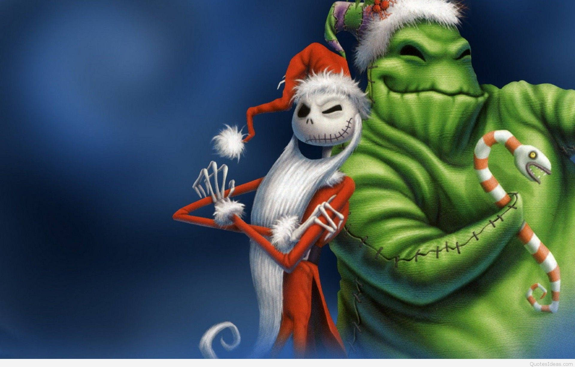 Jack en Oogie Boogie Snaakse Kersfees Muurpapier