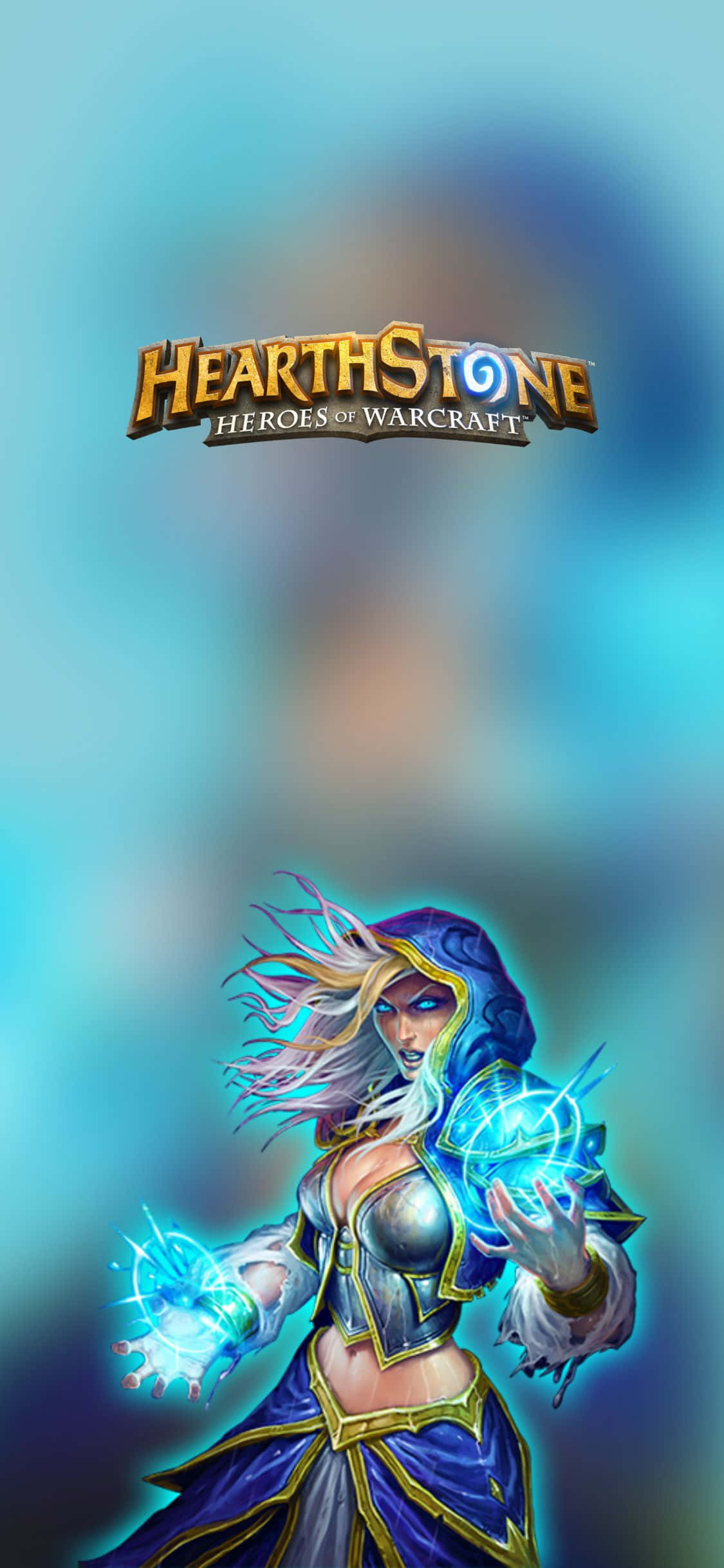 Jaina Proudmoore iPhone XS Hearthstone-agtergrond Muurpapier