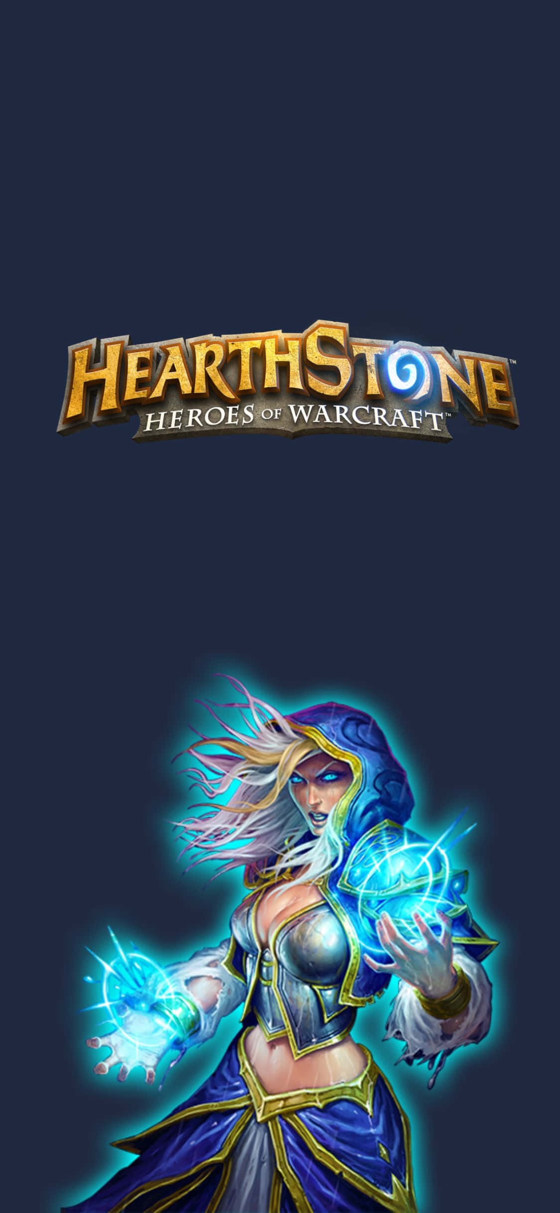 Jaina Proudmoore iPhone XS Hearthstone-agtergrond Muurpapier