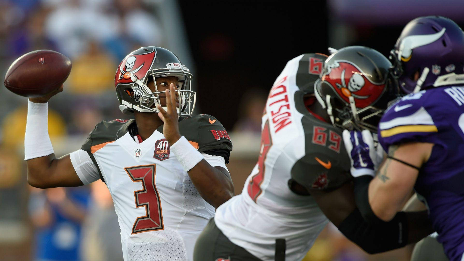 Jameis Winston Uitstaande Sokkerspeler Muurpapier