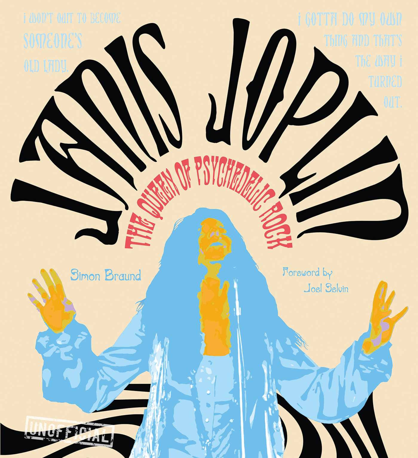 Janis Joplin Abstrakte Kuns Muurpapier