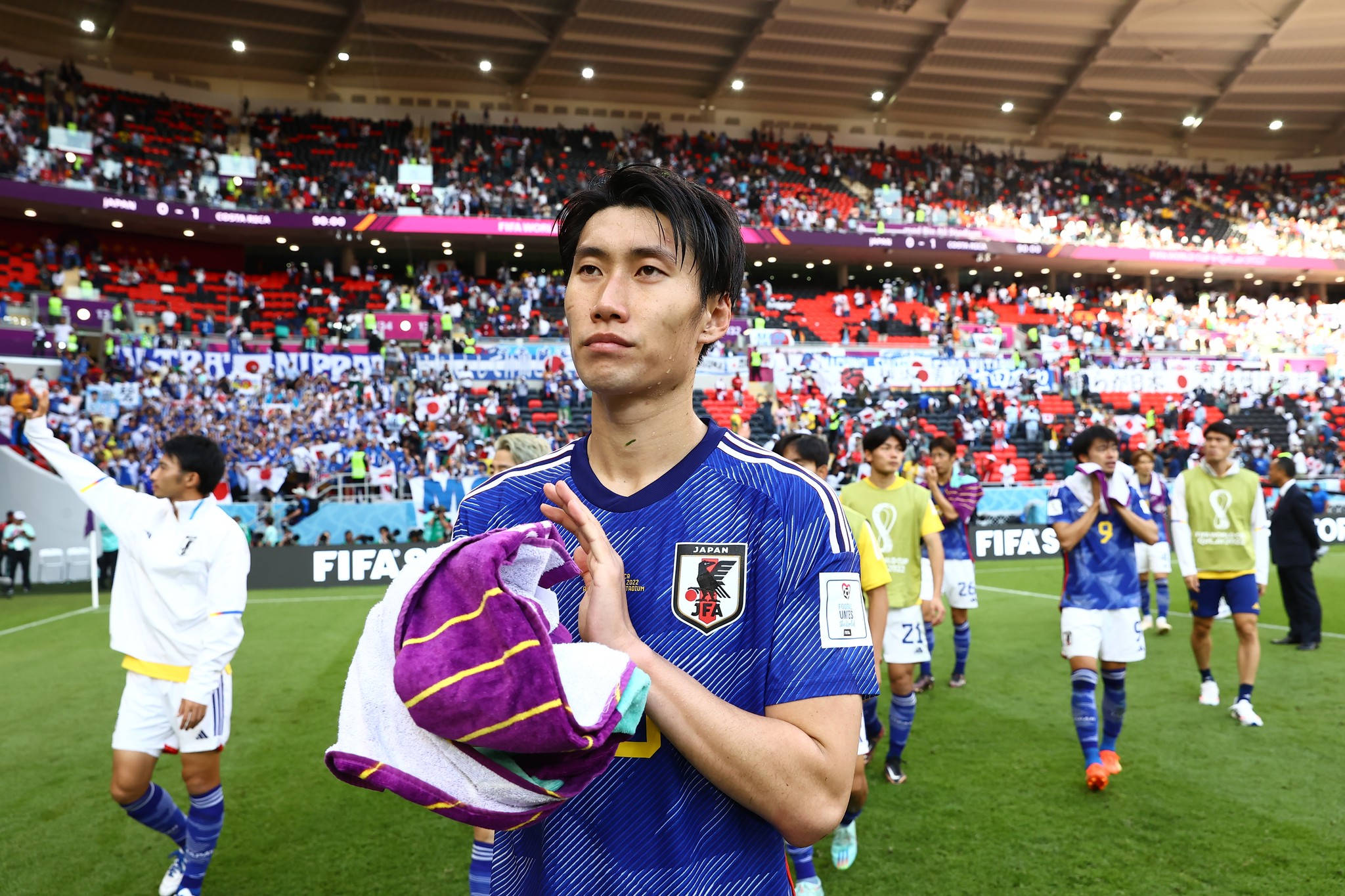 Japan Nasionale Sokkerspan Daichi Kamada Muurpapier