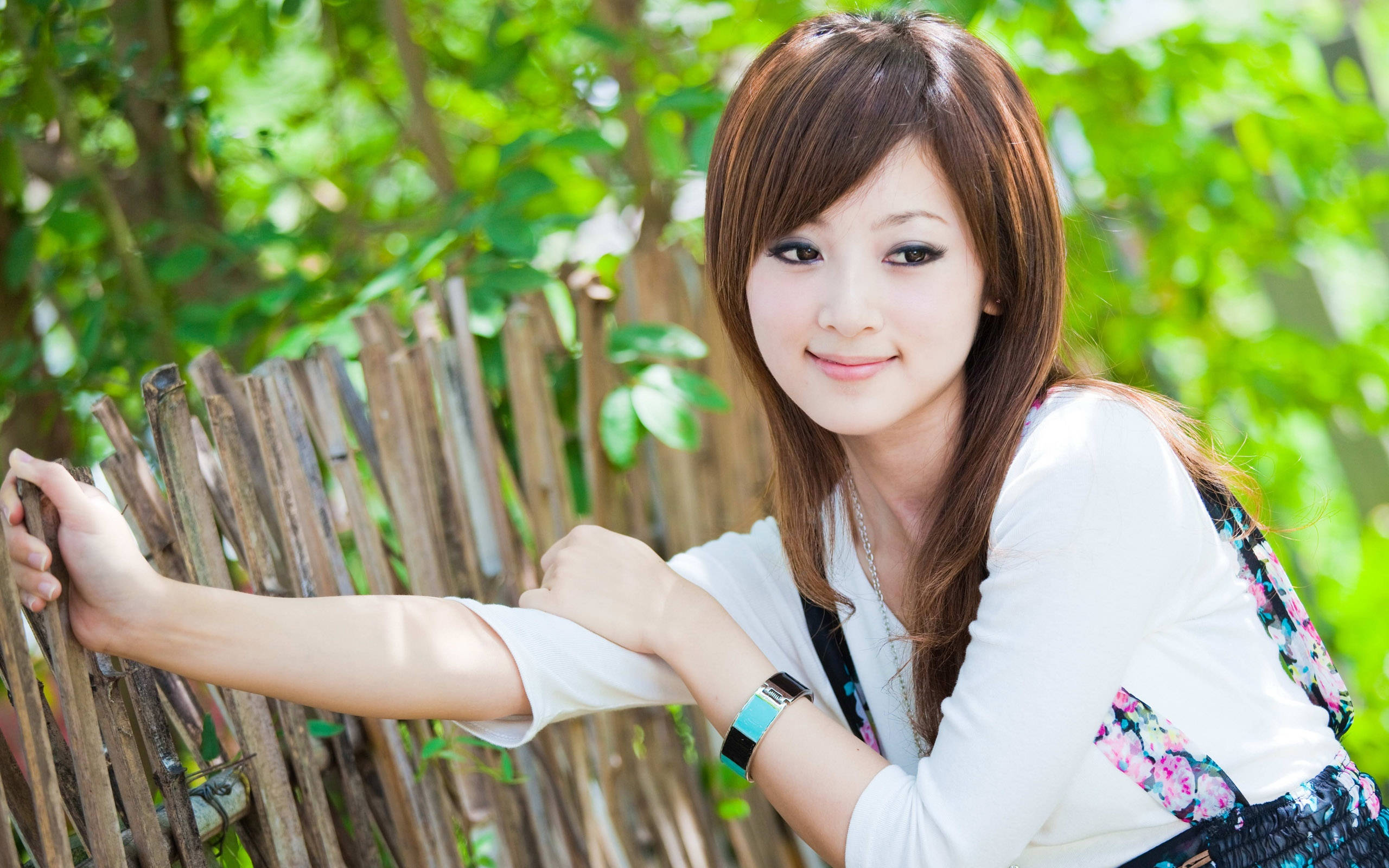 Japan Oulike Vrou Muurpapier