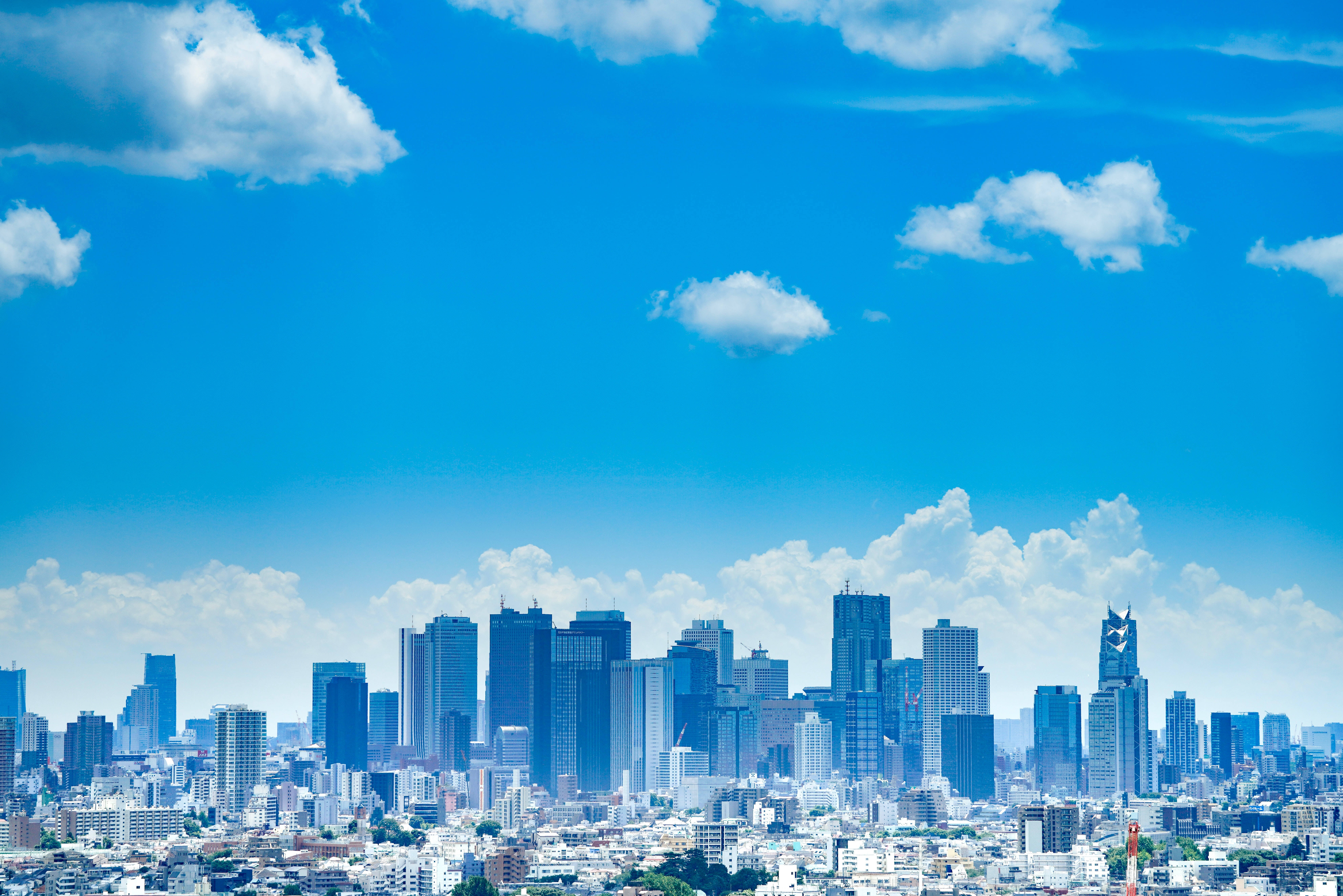 Japannese HD Tokio Blou Horison — Japan GIF Muurpapier