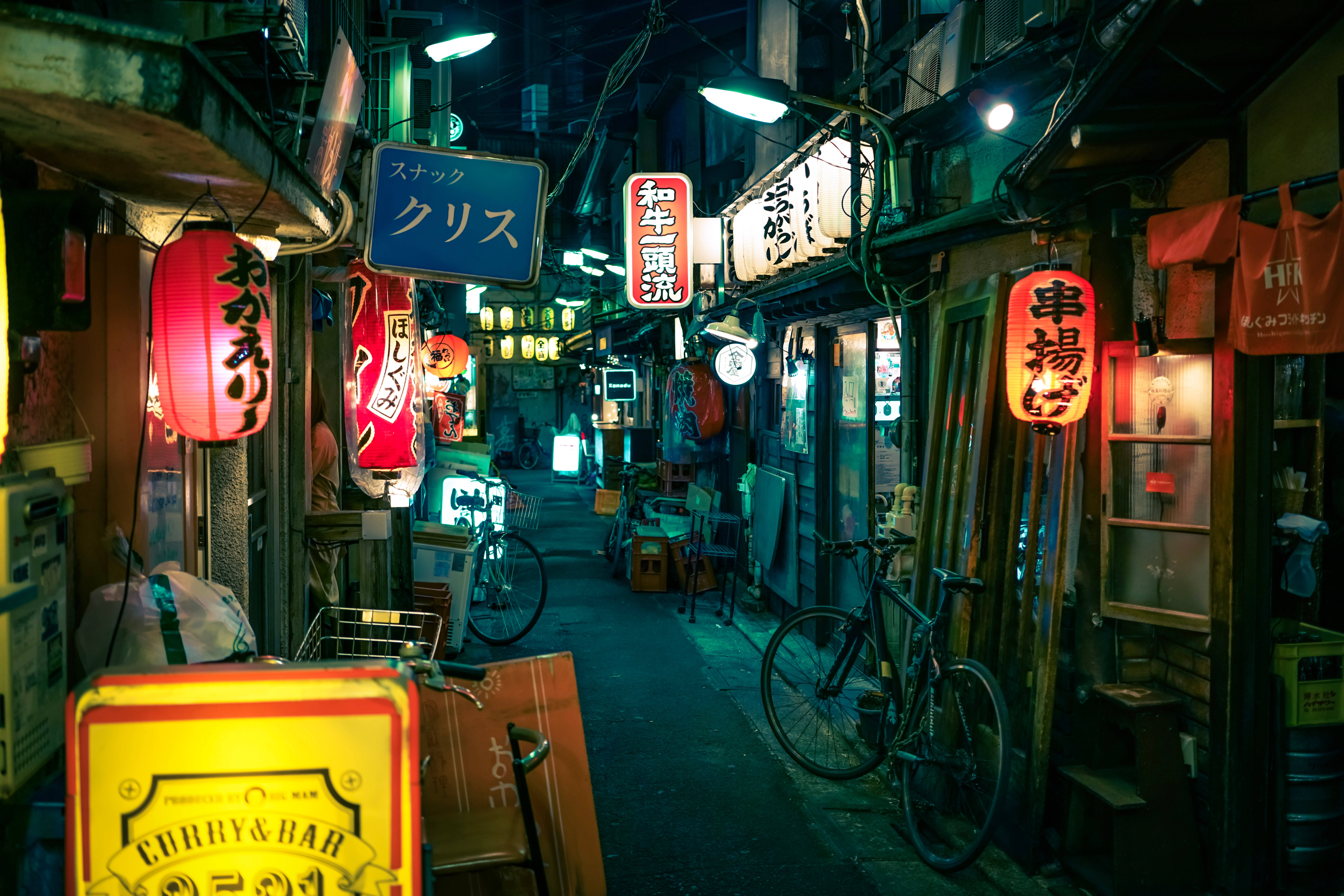 Japannese HD Tokio-stegie-restaurant Muurpapier