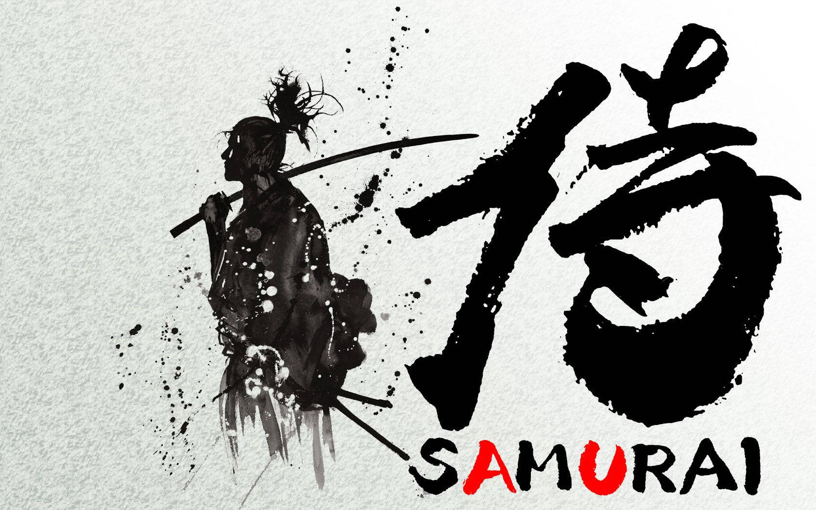 Japannese Samurai-stert Muurpapier