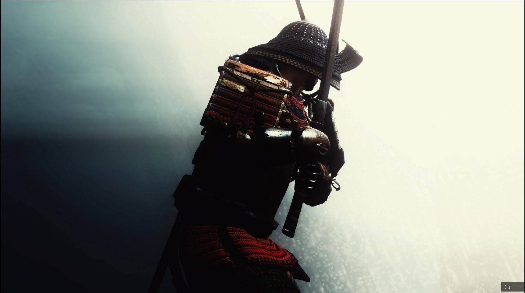 Japannese Samurai-gradiënt Agtergrond Muurpapier