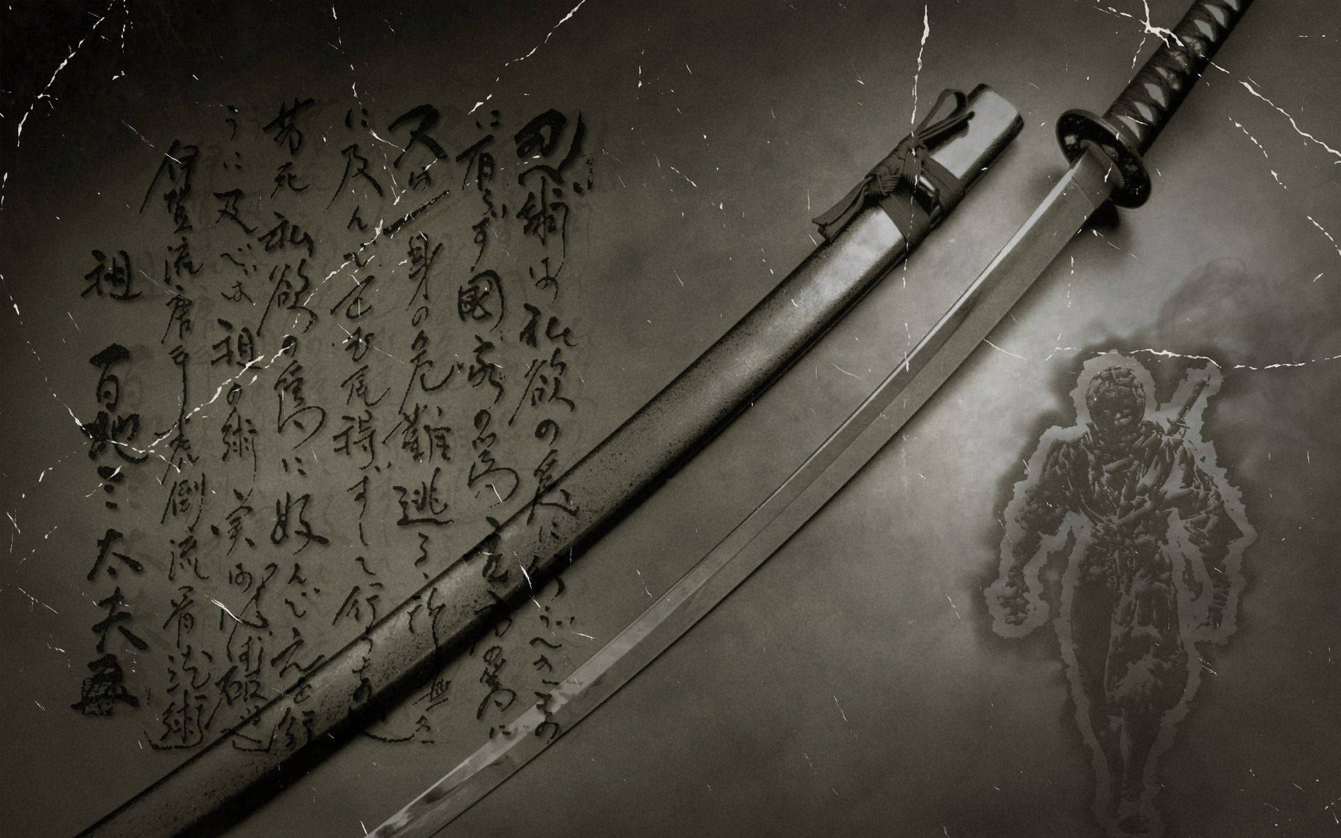 Japanse Samurai Lemme Muurpapier