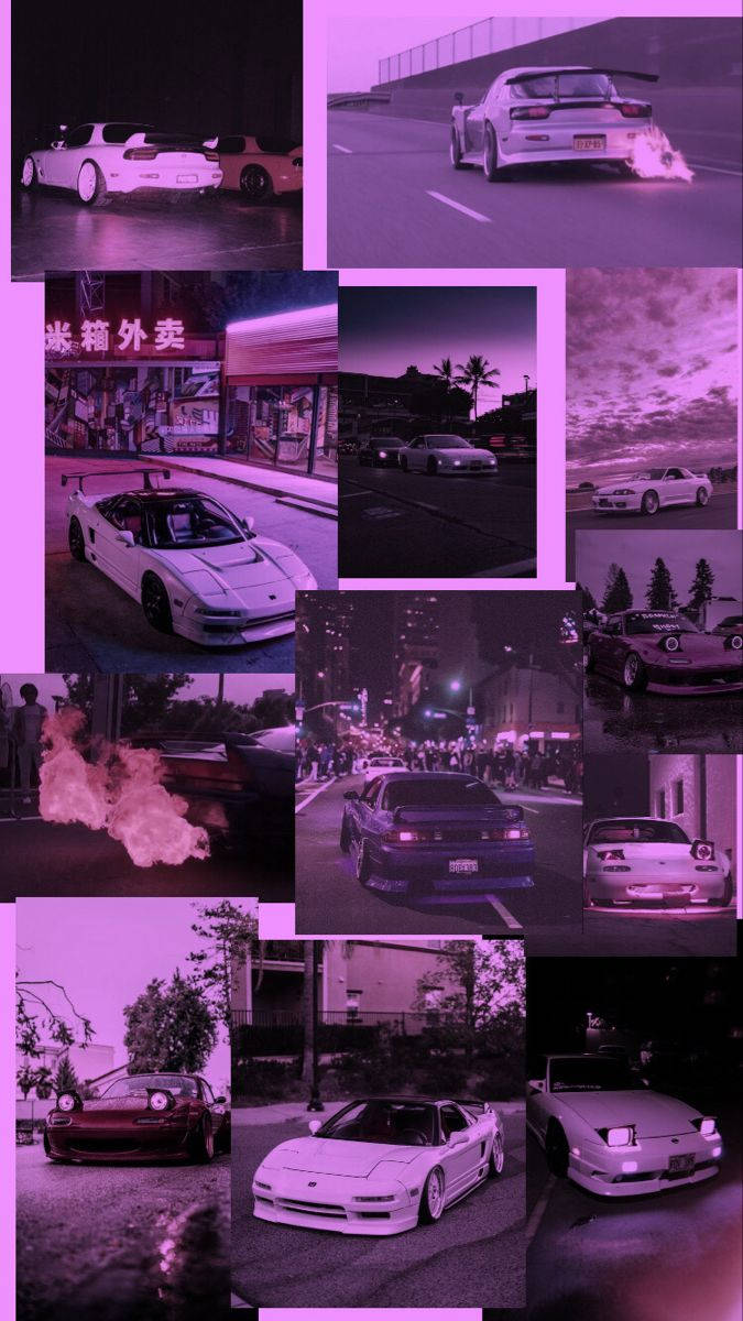JDM Estetiese Fotokollasj Muurpapier