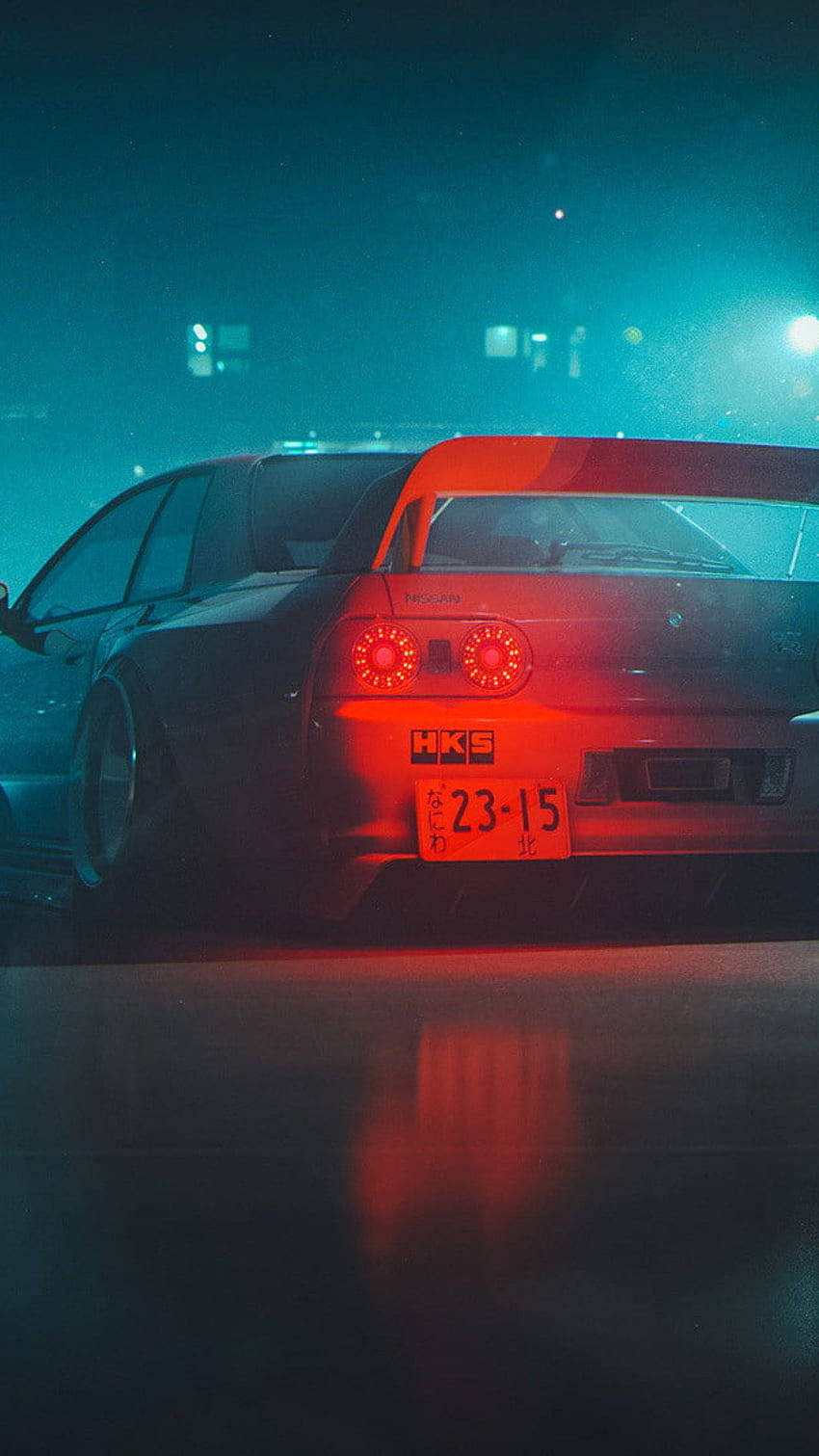 JDM Estetiese Motor In Mis Muurpapier