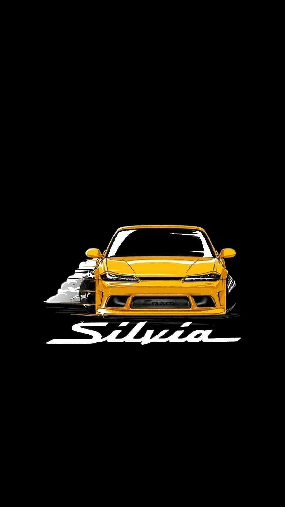 JDM Estetiese Nissan Silvia Kuns Muurpapier