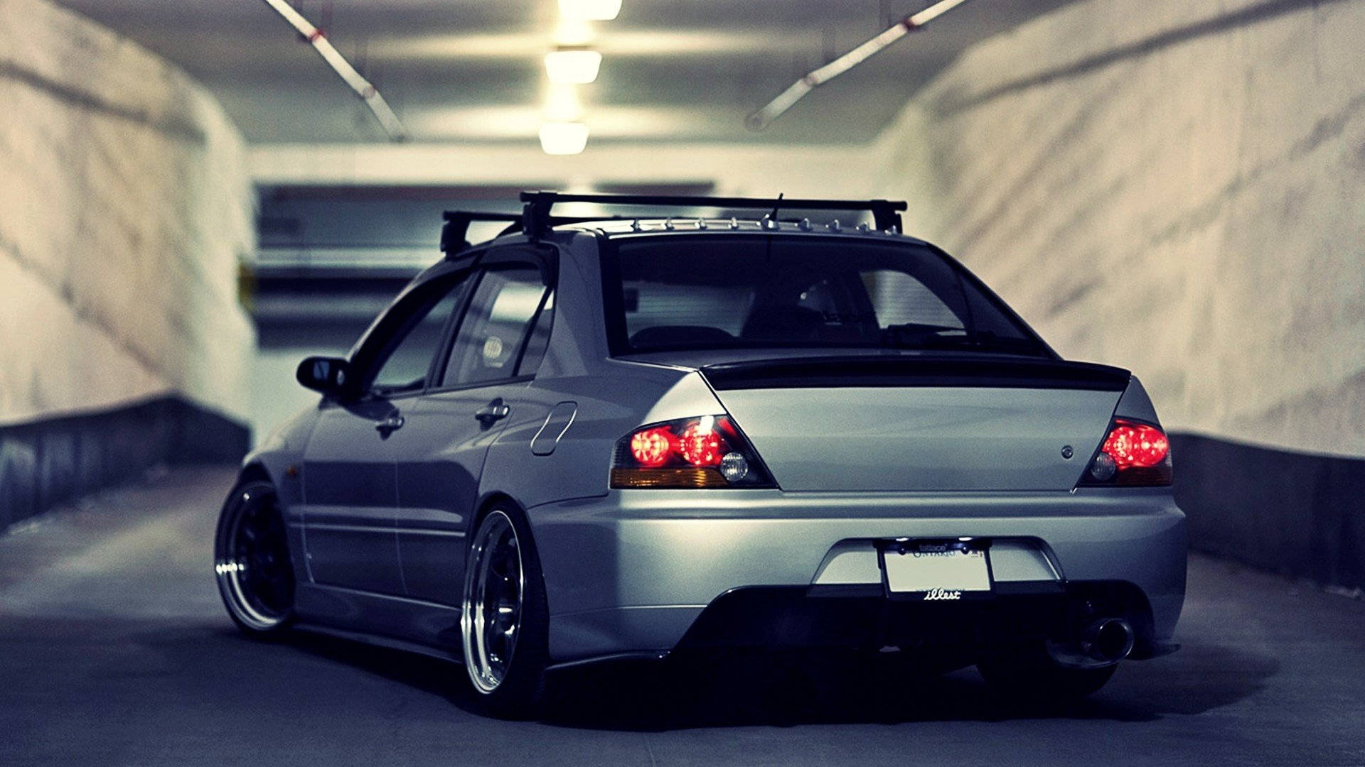 JDM-estetika Mitsubishi Lancer Muurpapier