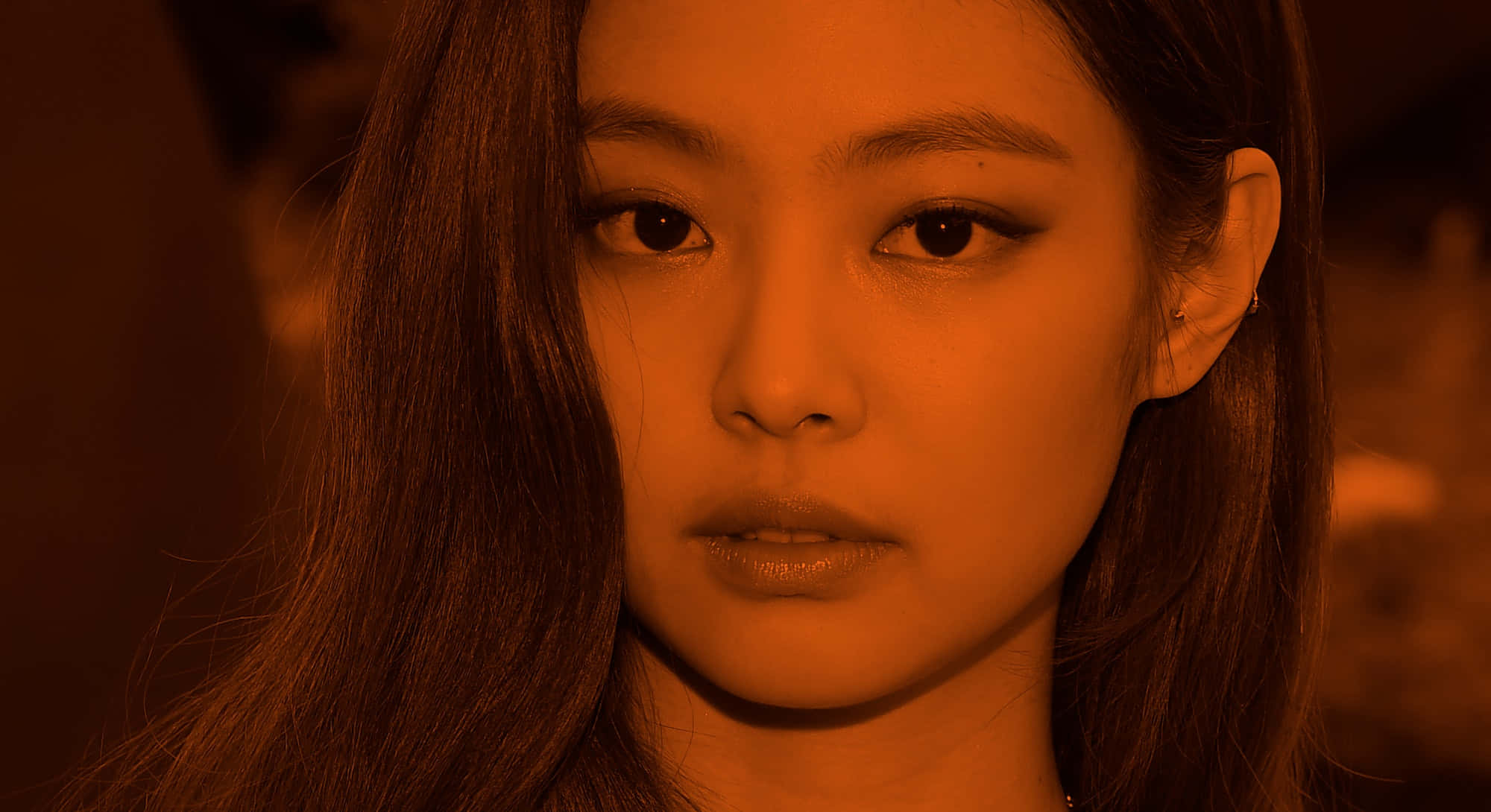 Jennie Kim van Blackpink Koppie Foto Muurpapier