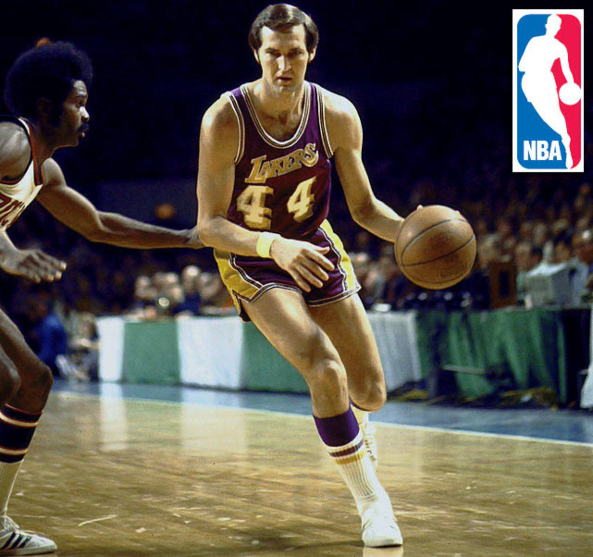 Jerry West Die Logo NBA Basketbal Ikoon Muurpapier