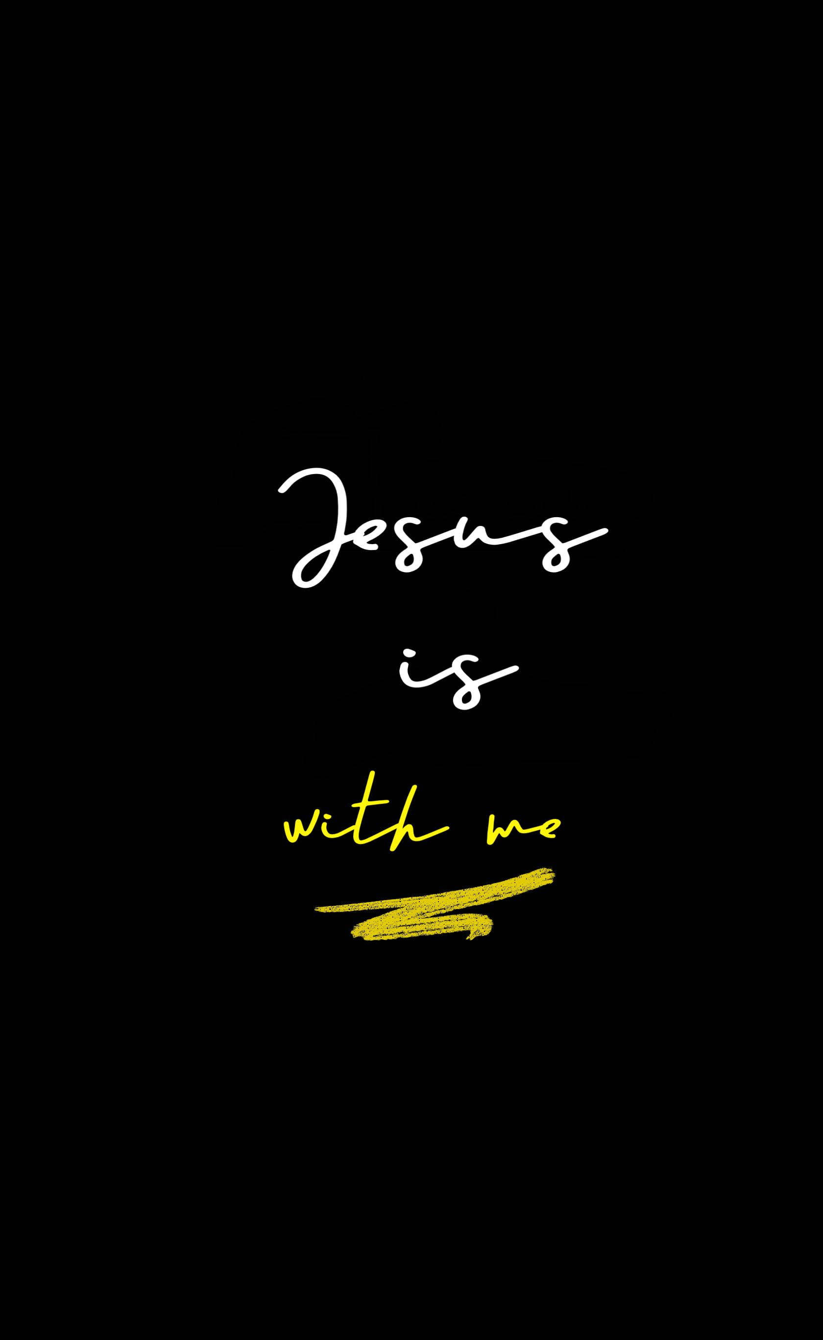 Jesus Met My Jesus 4K iPhone Muurpapier