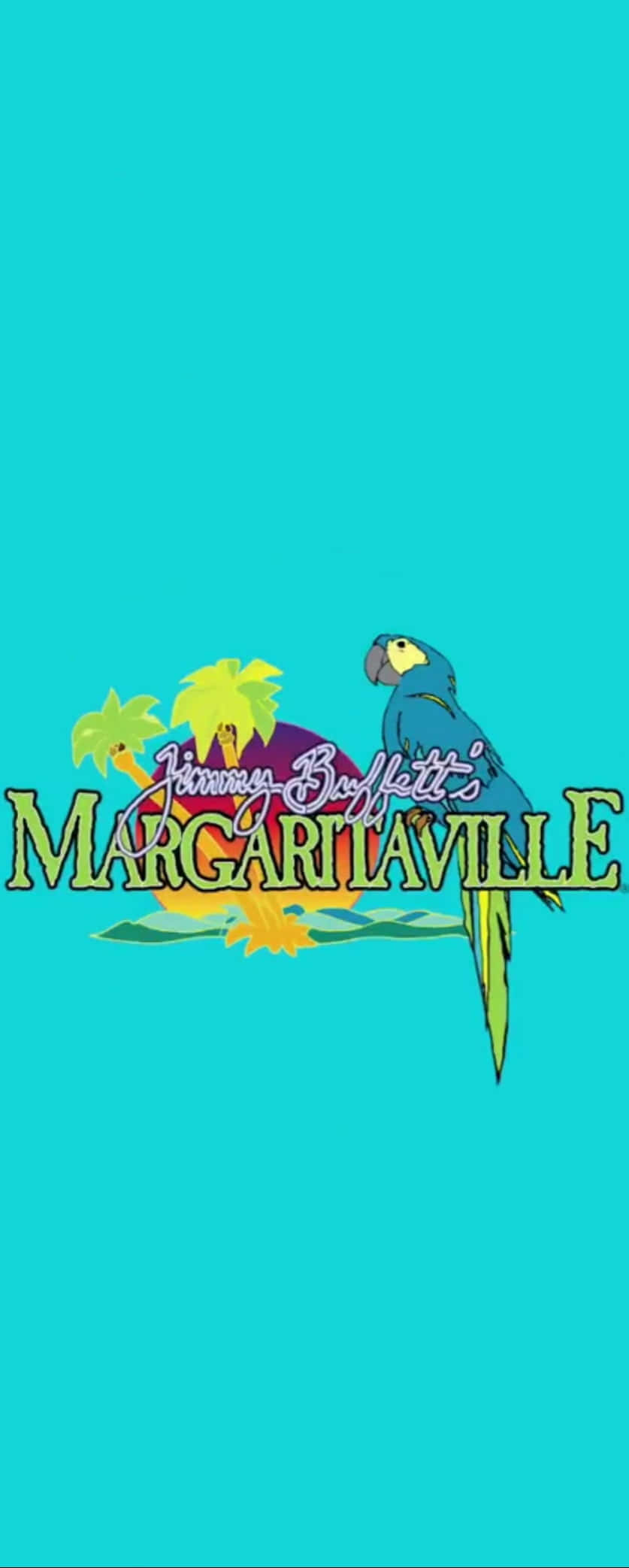 Jimmy Buffett se ikoniese Margaritaville-logo Muurpapier