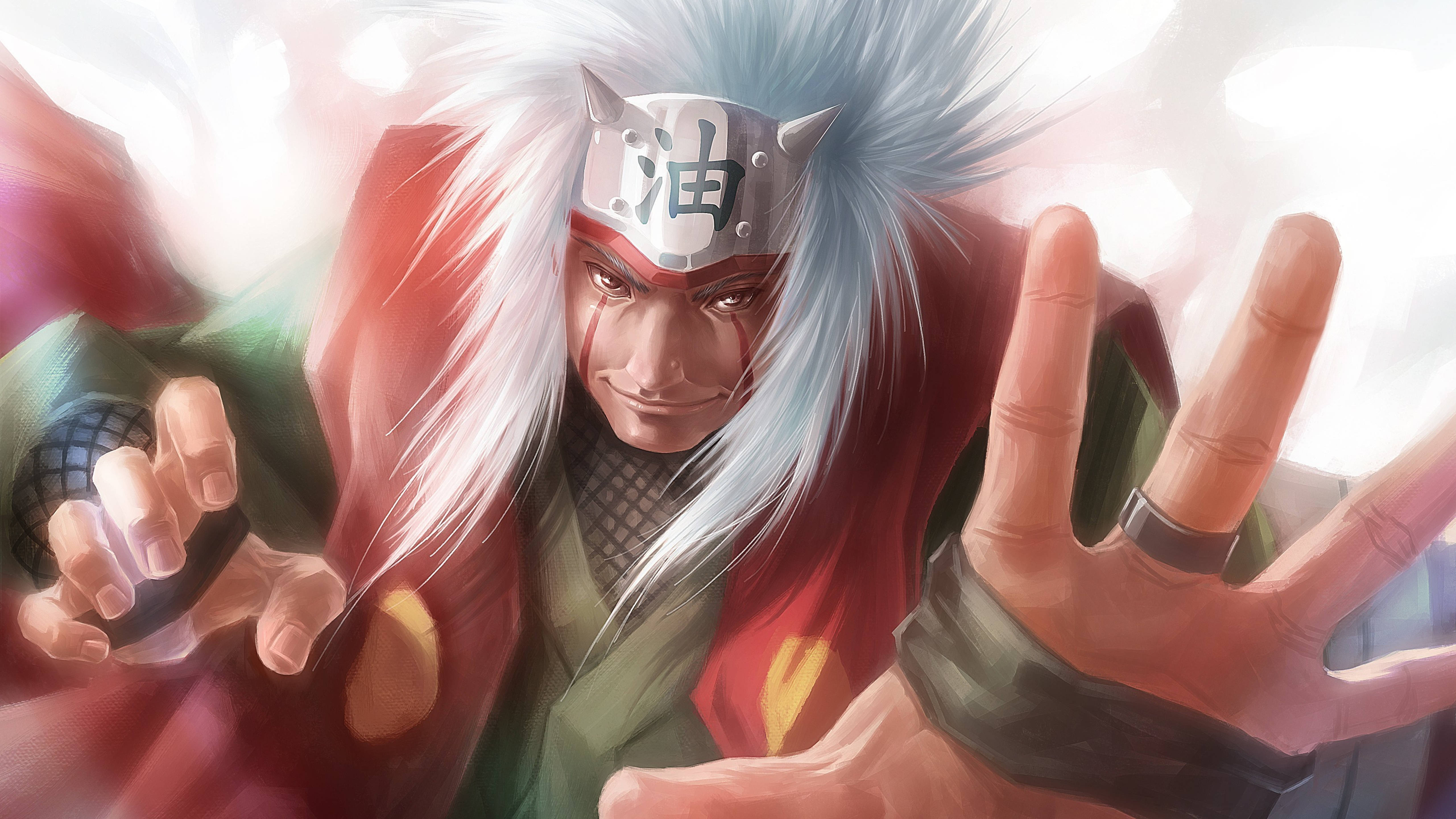 Jiraiya 4K Skilderkuns Muurpapier