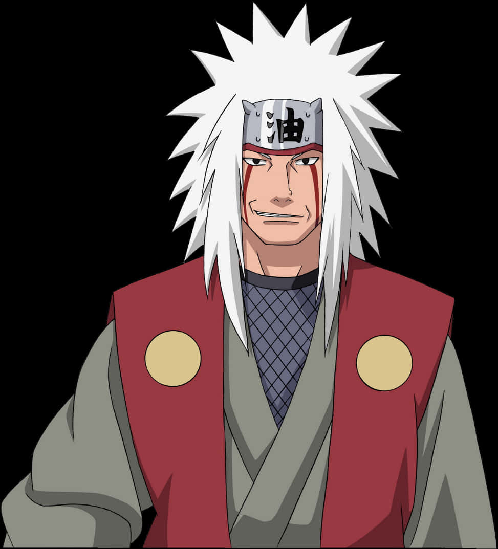 Jiraiya Anime Karakter Portret Muurpapier