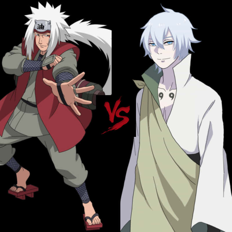 Jiraiya teen Suigetsu Anime Konflik — Oulik anime GIF Muurpapier