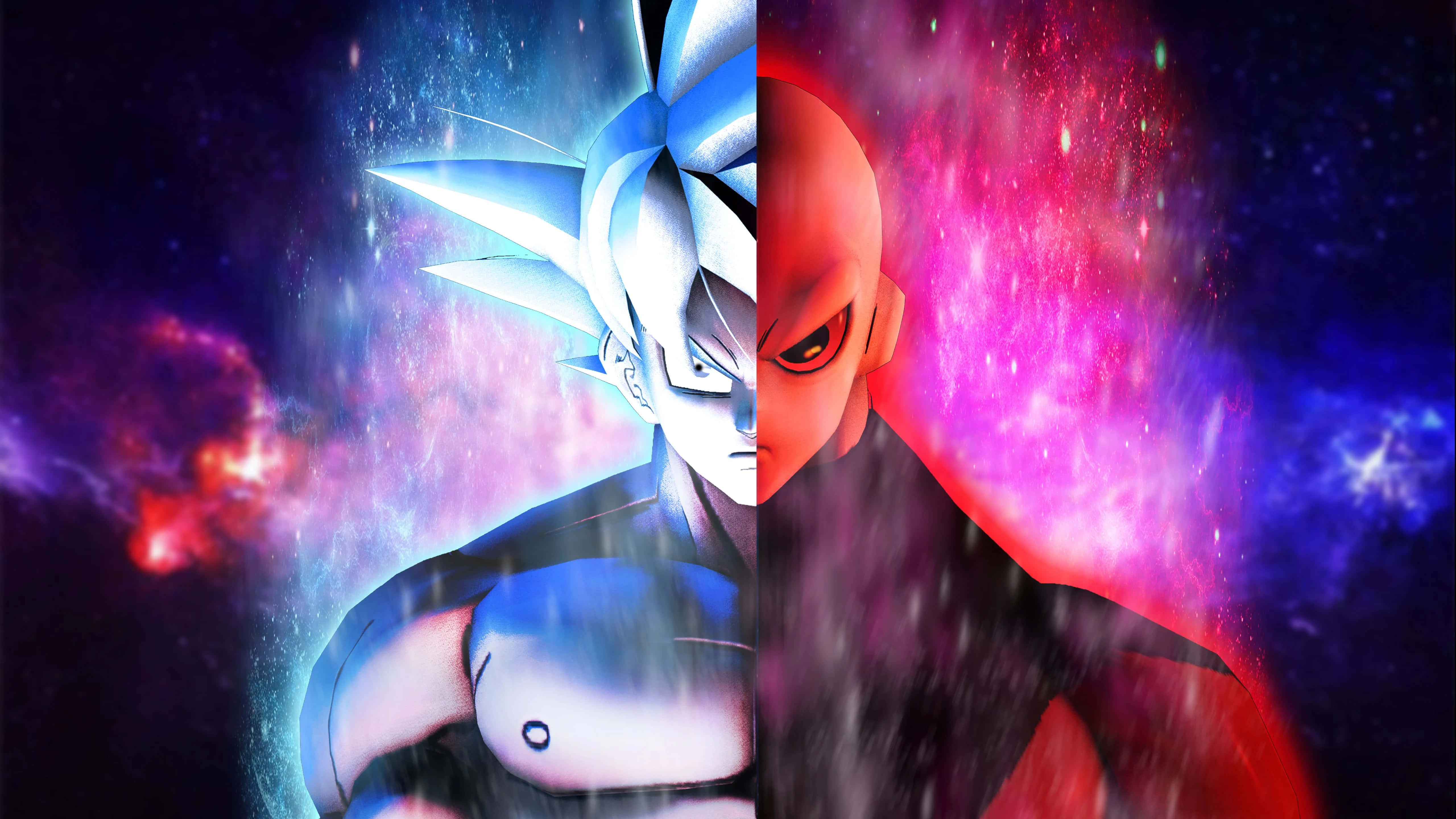 Jiren en Goku Dragon Ball Super Prent Muurpapier